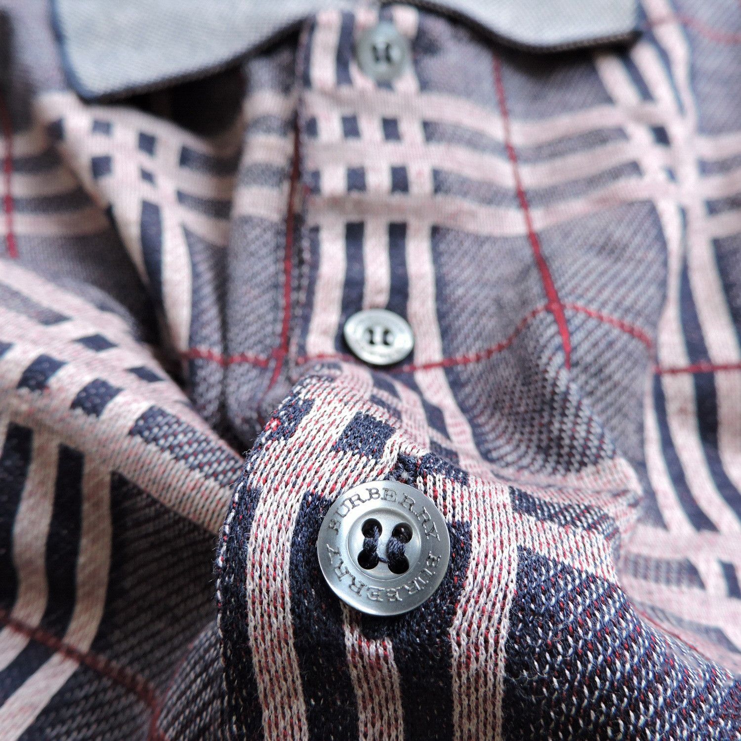 Burberry BURBERRY GOLF PLAID LONG SLEEVE POLO SHIRT Size US XL / EU 56 / 4 - 5 Thumbnail