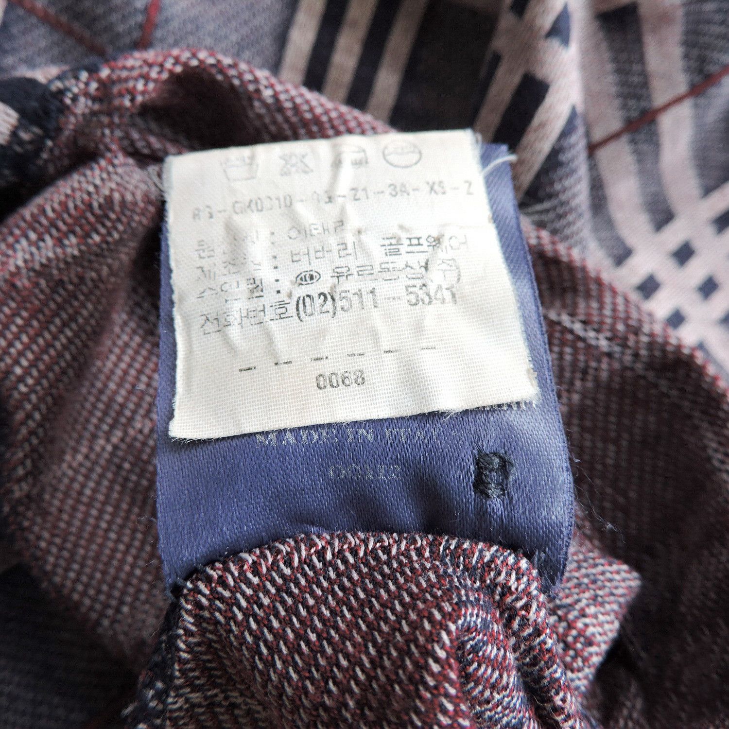 Burberry BURBERRY GOLF PLAID LONG SLEEVE POLO SHIRT Size US XL / EU 56 / 4 - 4 Thumbnail