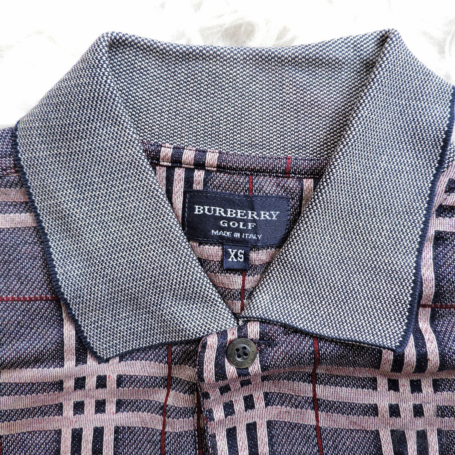 Burberry BURBERRY GOLF PLAID LONG SLEEVE POLO SHIRT Size US XL / EU 56 / 4 - 2 Thumbnail