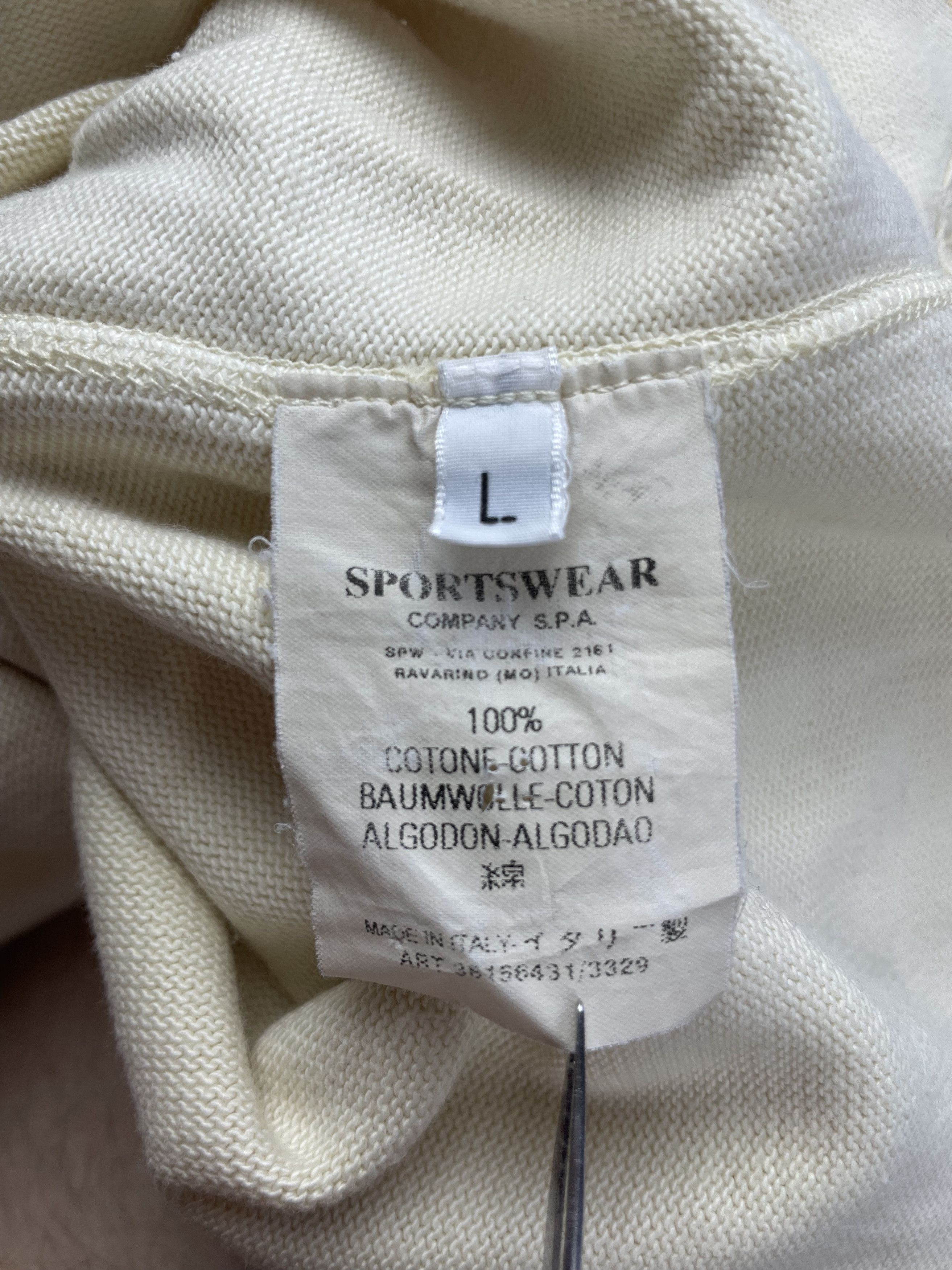 Stone Island × Vintage Stone Island High Neck Button Sweatshirt Size US L / EU 52-54 / 3 - 6 Thumbnail
