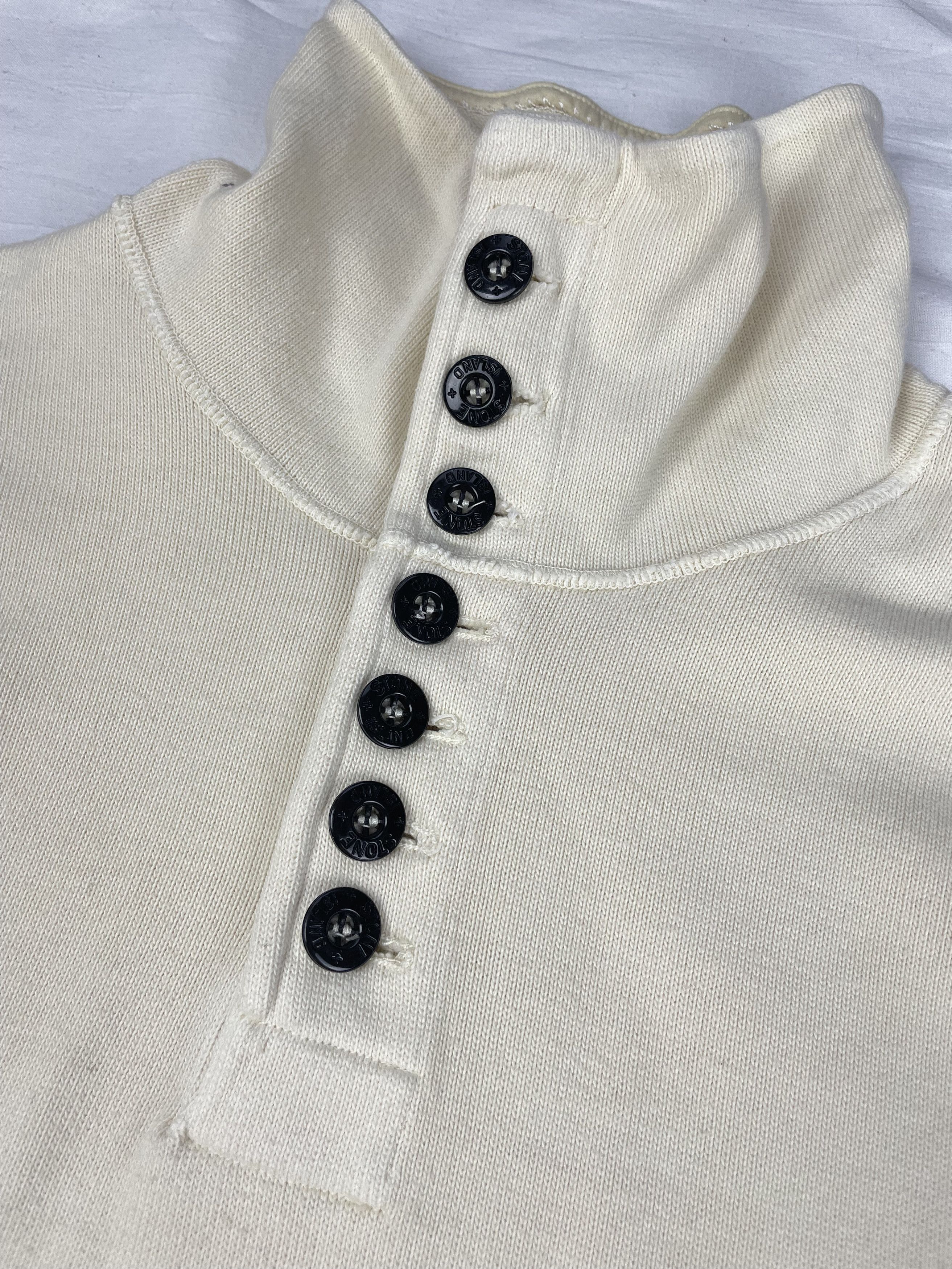 Stone Island × Vintage Stone Island High Neck Button Sweatshirt Size US L / EU 52-54 / 3 - 2 Thumbnail