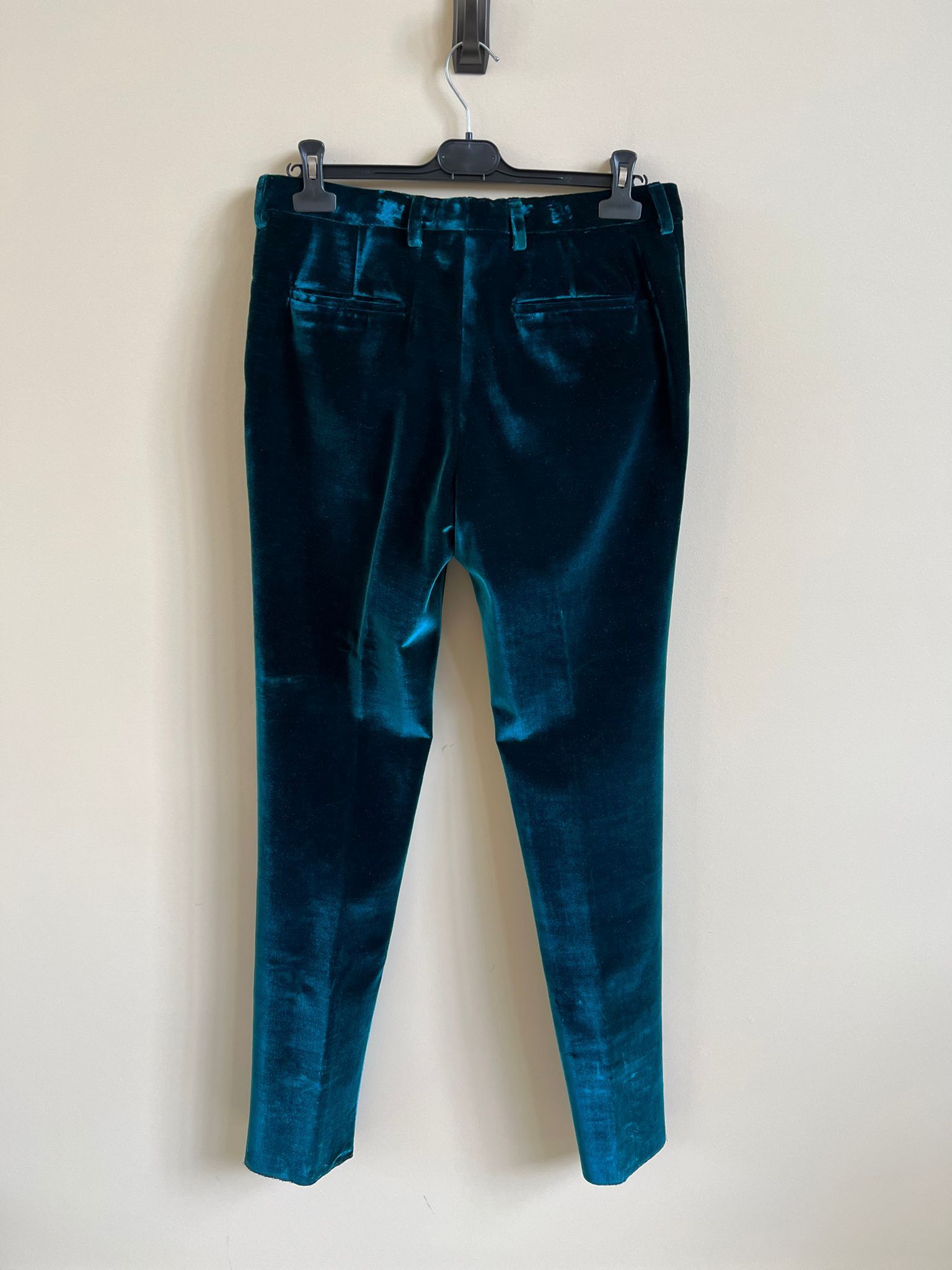 Saint Laurent Paris Velvet Suit in Blue Color Size US 30 / EU 46 - 13 Thumbnail