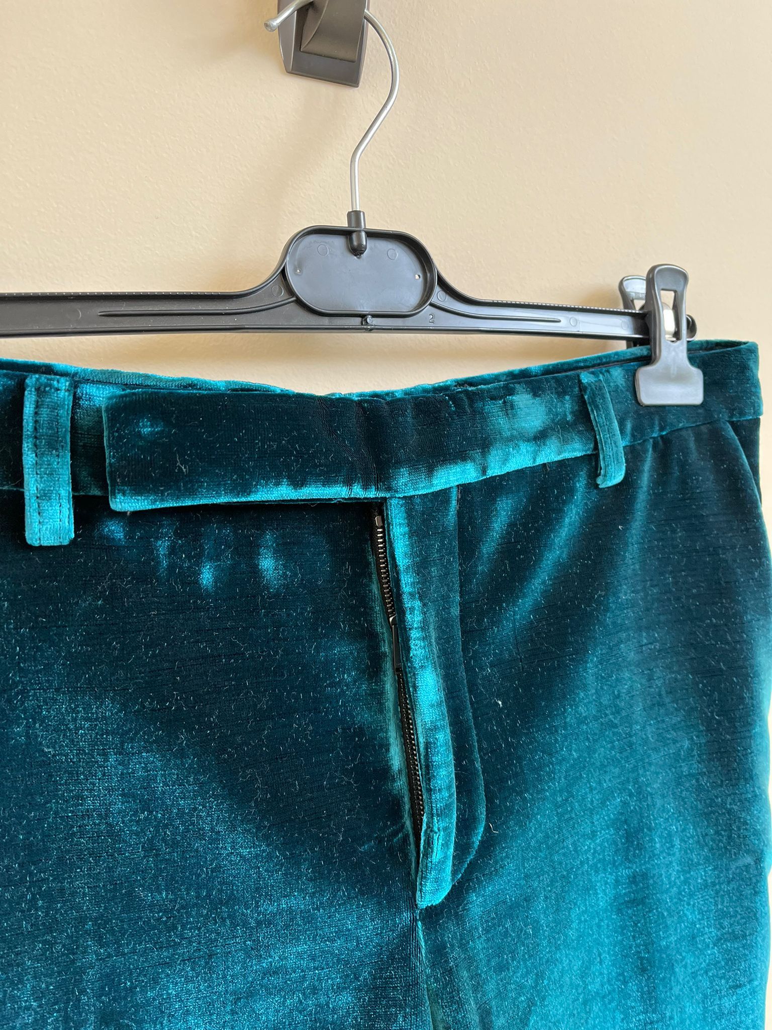 Saint Laurent Paris Velvet Suit in Blue Color Size US 30 / EU 46 - 9 Thumbnail