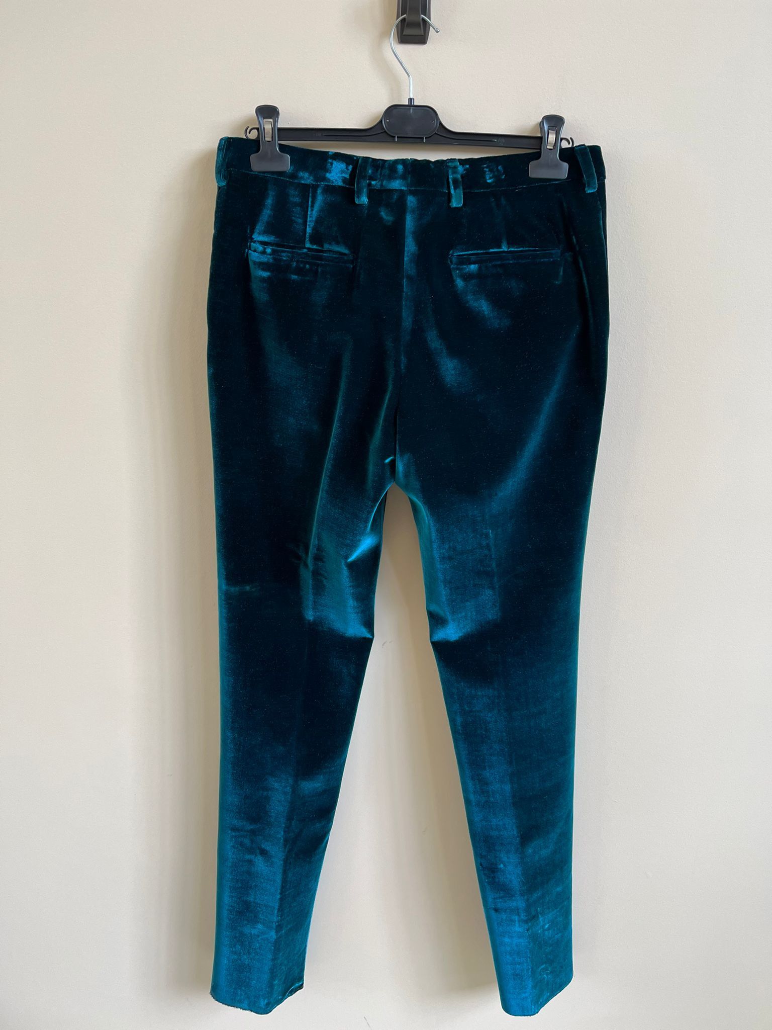 Saint Laurent Paris Velvet Suit in Blue Color Size US 30 / EU 46 - 14 Thumbnail