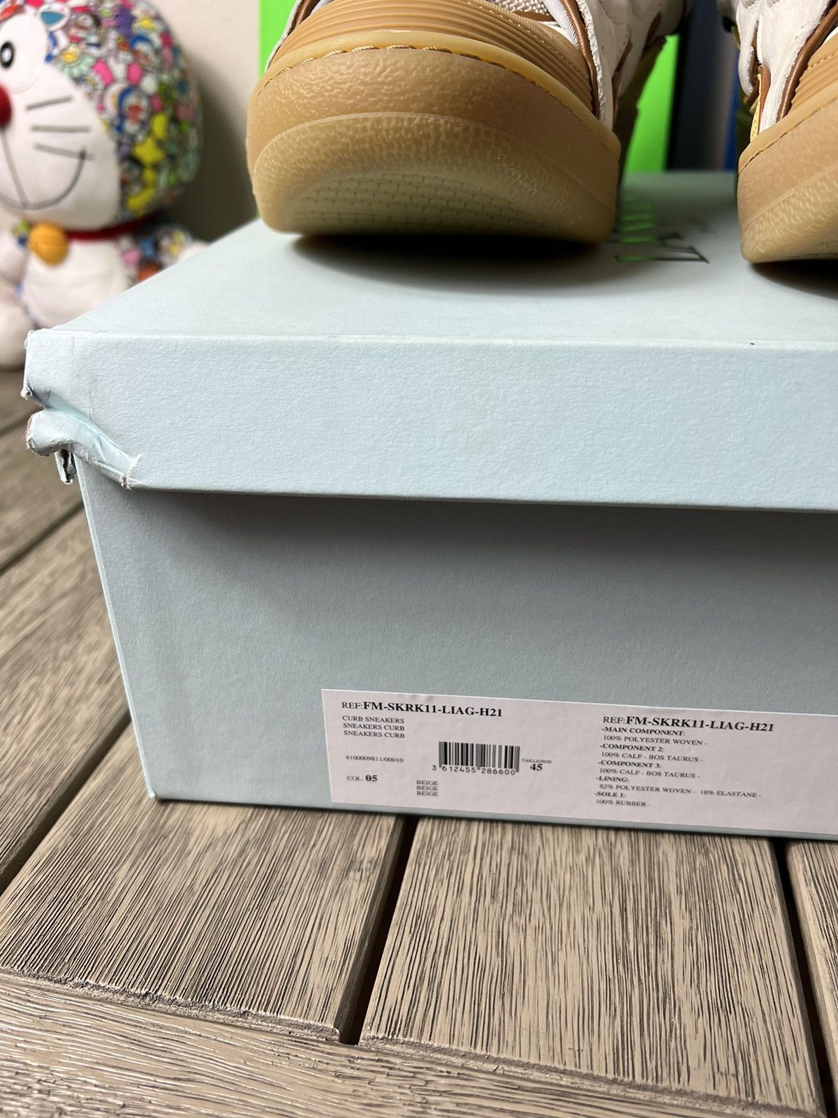 Lanvin Lanvin Curb Sneaker Orange / Beige Size US 12 / EU 45 - 9 Thumbnail