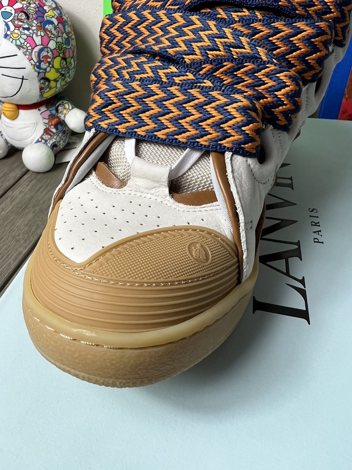 Lanvin Lanvin Curb Sneaker Orange / Beige Size US 12 / EU 45 - 7 Thumbnail