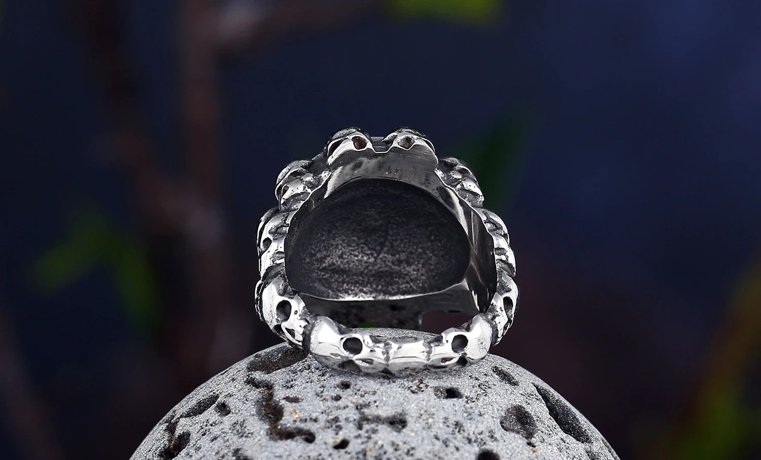 Jewelry Red Stone Ring Size ONE SIZE - 2 Thumbnail