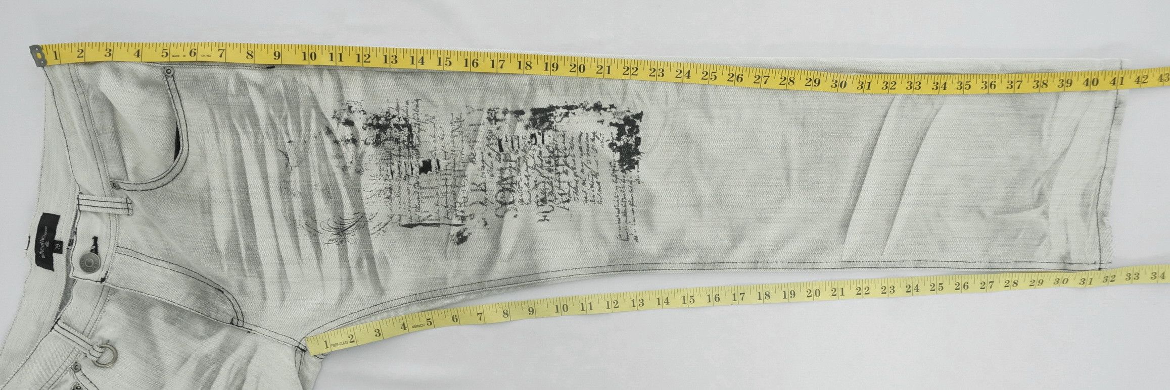 Japanese Brand Vintage! IN THE ATTIC Distressed Worn Low Rise Jeans Size US 31 - 16 Thumbnail