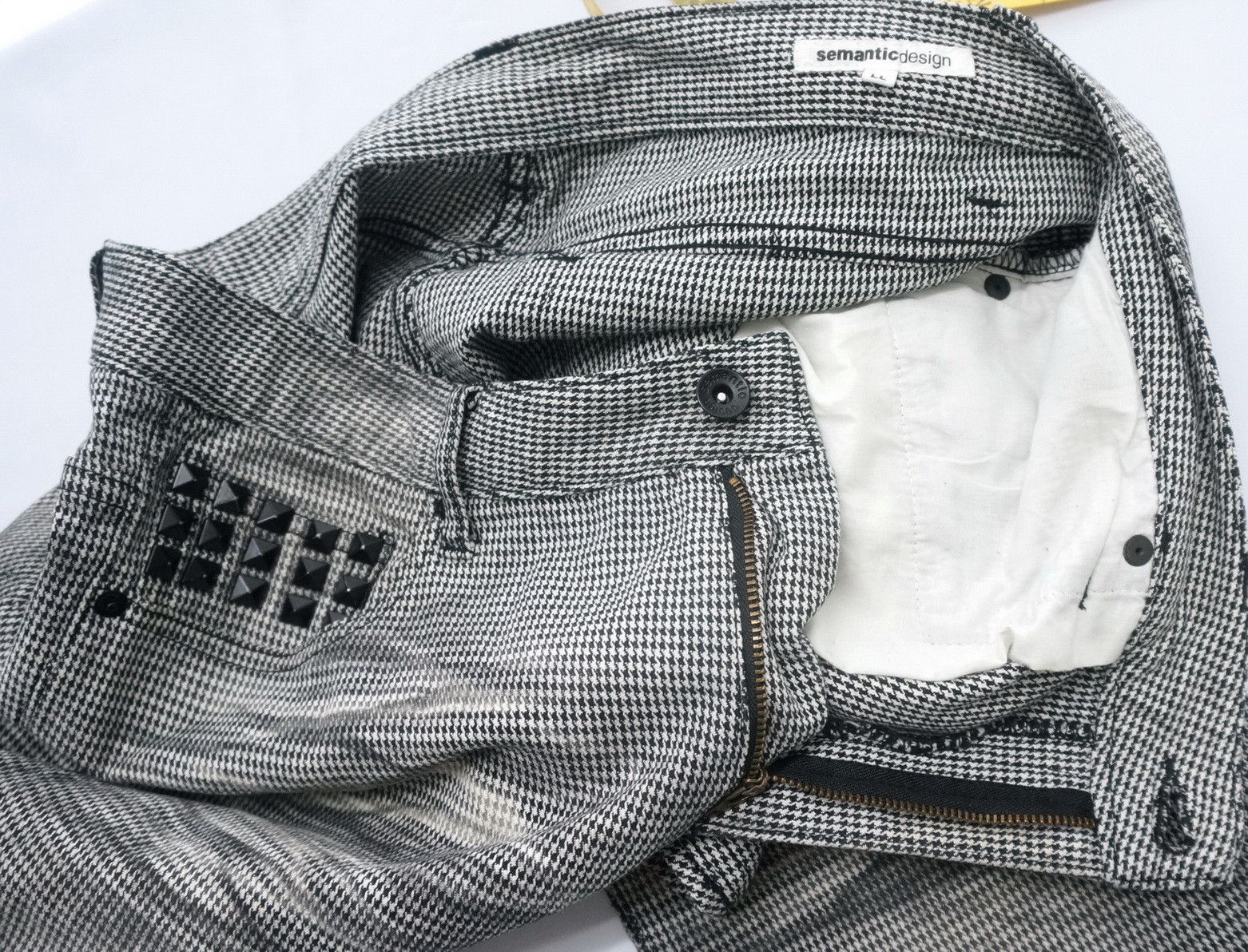Japanese Brand Semantic Design Crossbone Skinny Pants Size US 34 / EU 50 - 18 Thumbnail