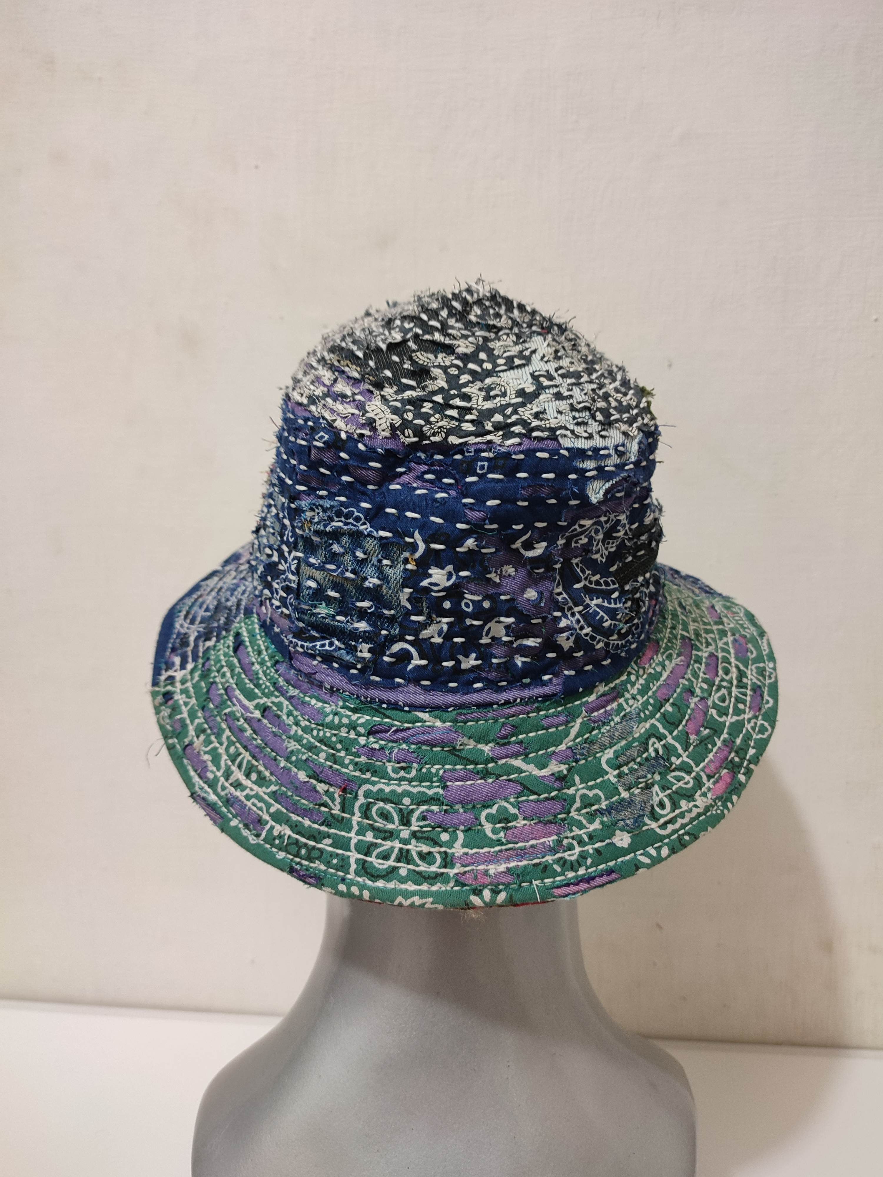 Art Comes First × Japanese Brand 🔥Custom Made Patchwork Bandana Bucket Hats Size ONE SIZE - 7 Thumbnail