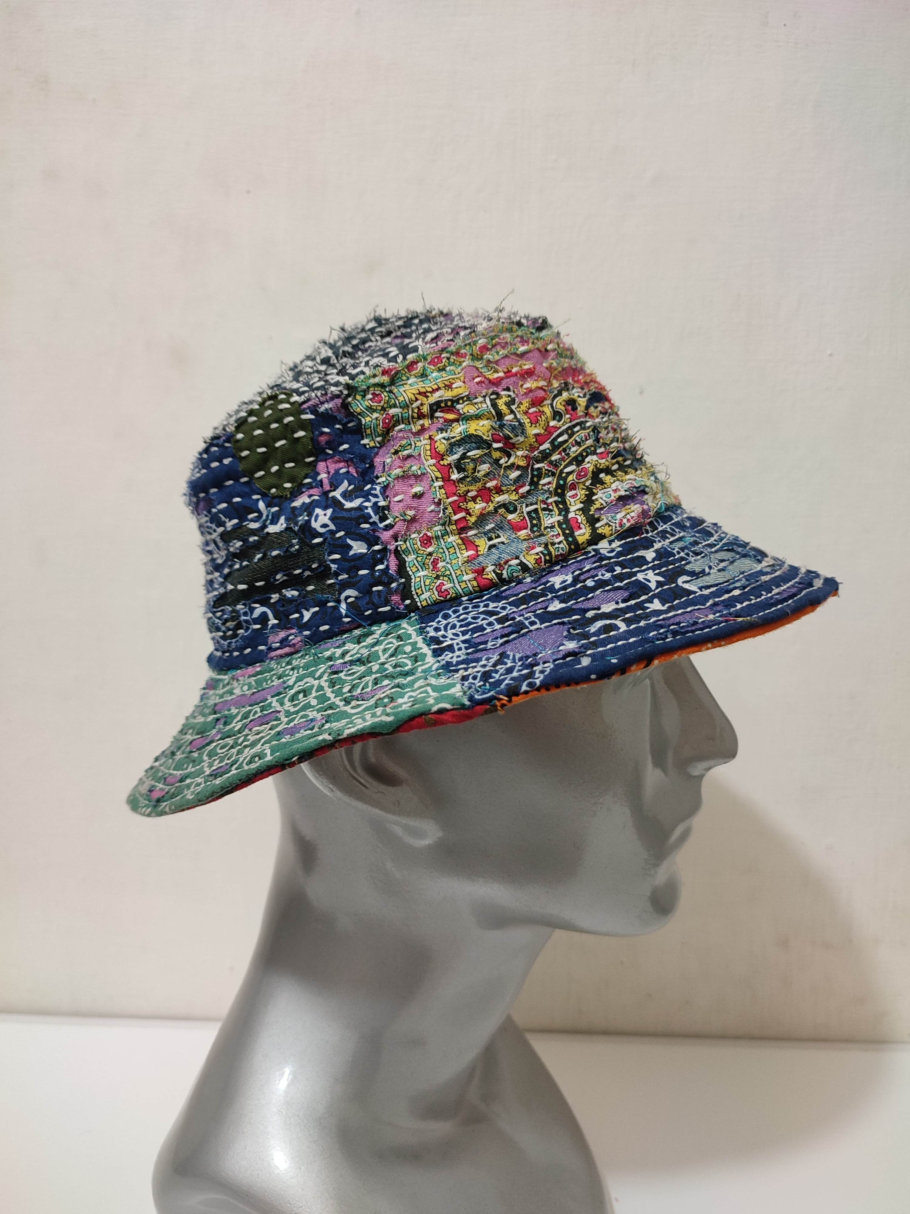 Art Comes First × Japanese Brand 🔥Custom Made Patchwork Bandana Bucket Hats Size ONE SIZE - 1 Thumbnail