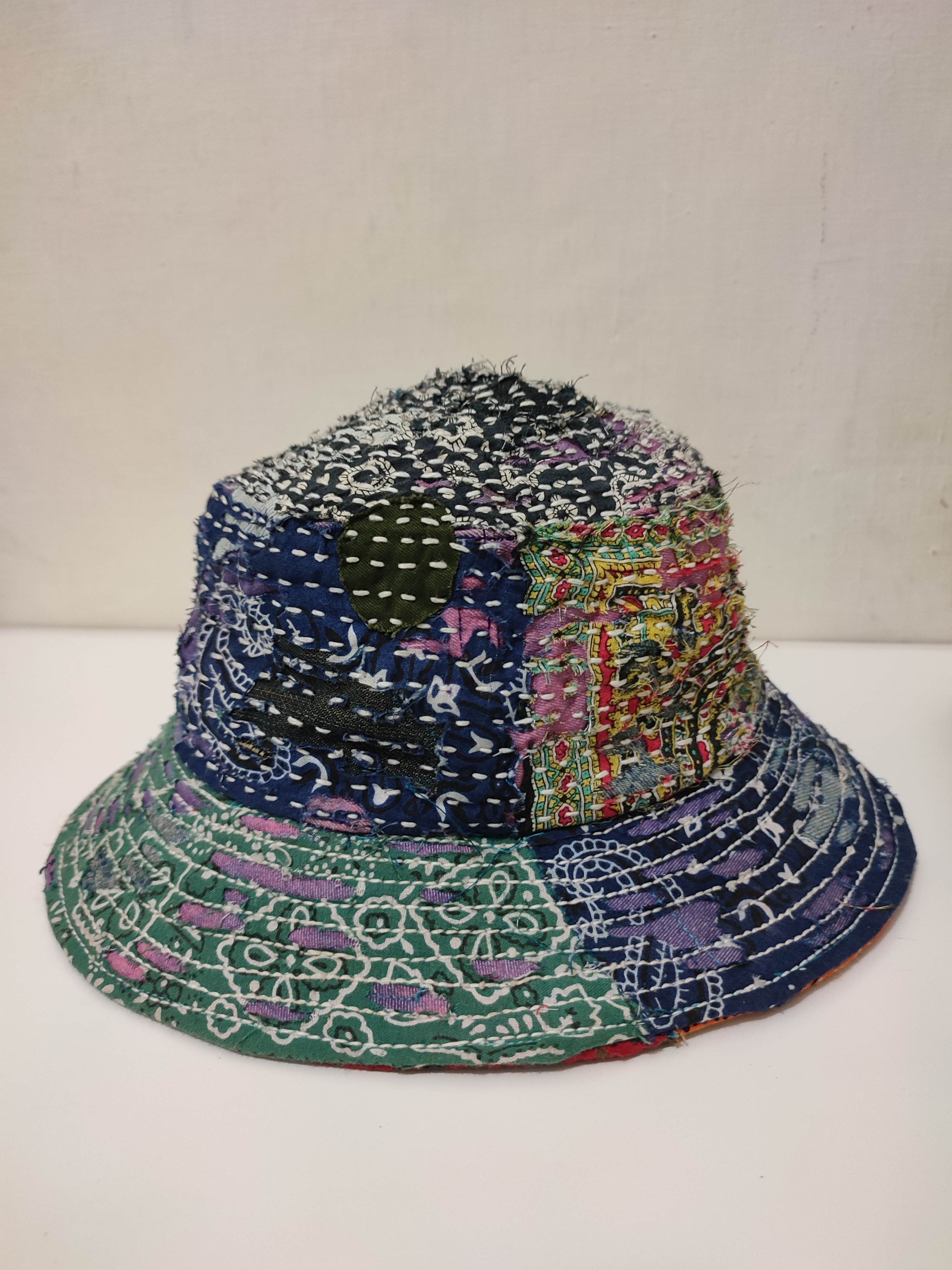 Art Comes First × Japanese Brand 🔥Custom Made Patchwork Bandana Bucket Hats Size ONE SIZE - 9 Thumbnail