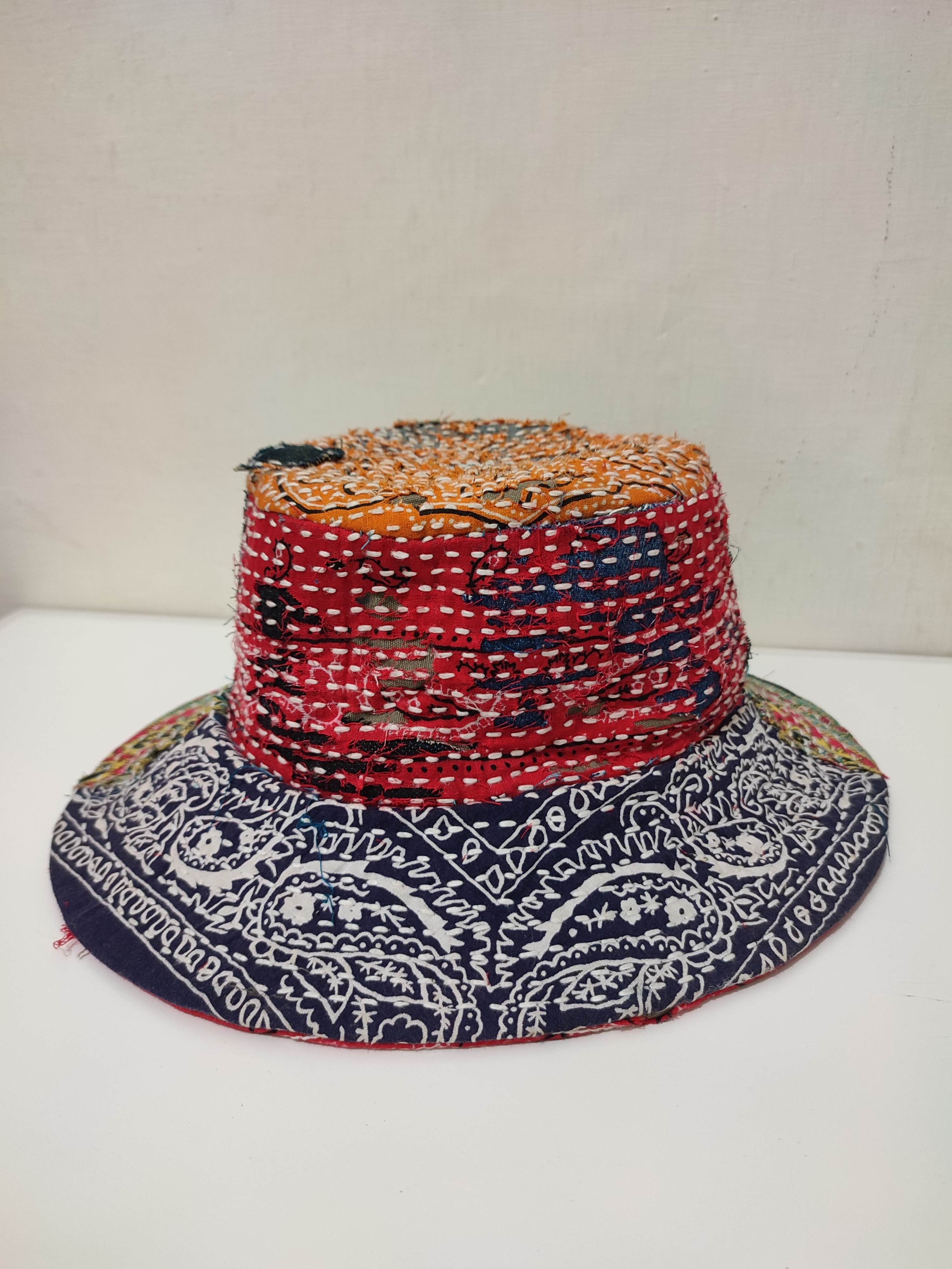 Art Comes First × Japanese Brand 🔥Custom made Patchwork Bandana Paisley Bucket Hats Size ONE SIZE - 9 Thumbnail
