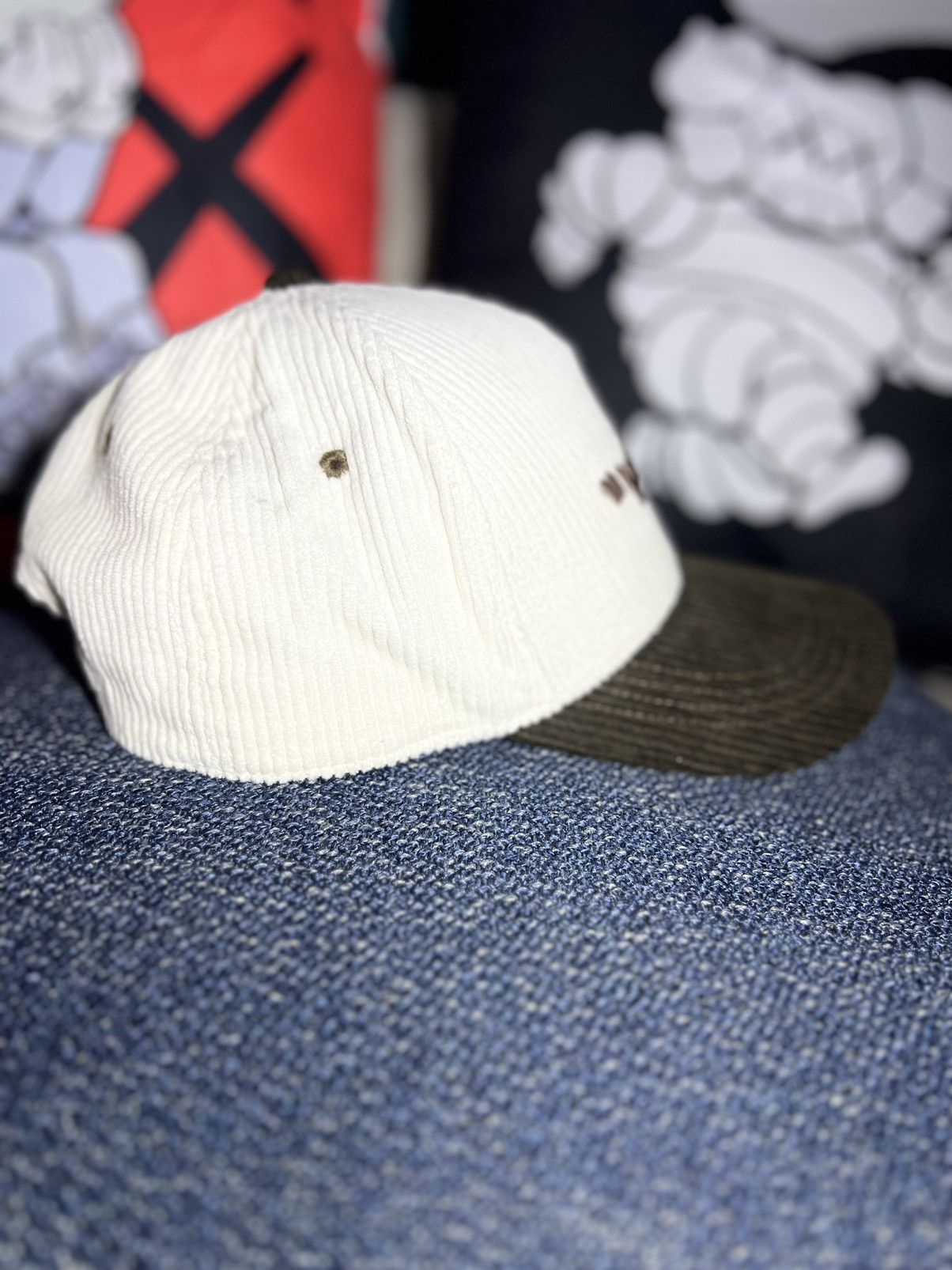 Virgil Abloh “Virgil” Corduroy Miracles Shibuya,Tokyo Trucker Hat Size ONE SIZE - 4 Thumbnail