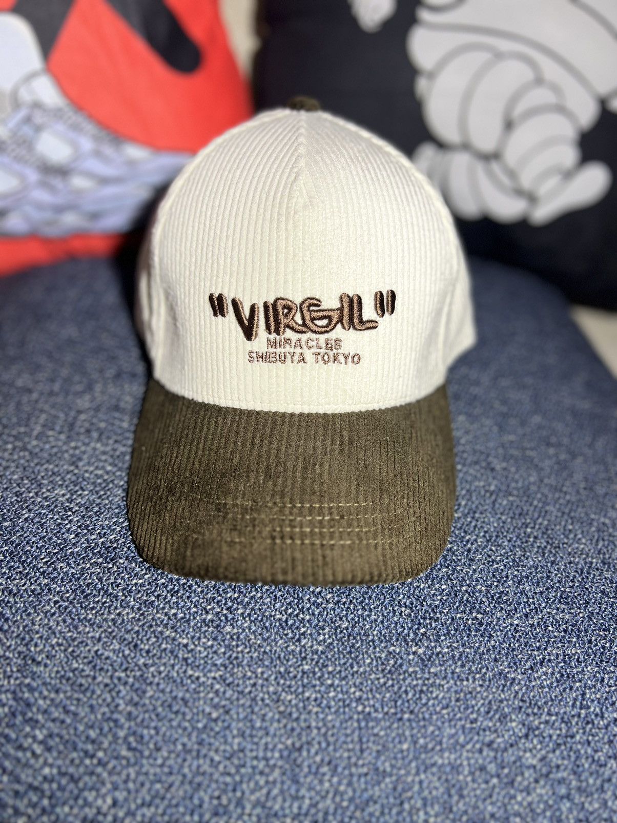 Virgil Abloh “Virgil” Corduroy Miracles Shibuya,Tokyo Trucker Hat Size ONE SIZE - 1 Thumbnail