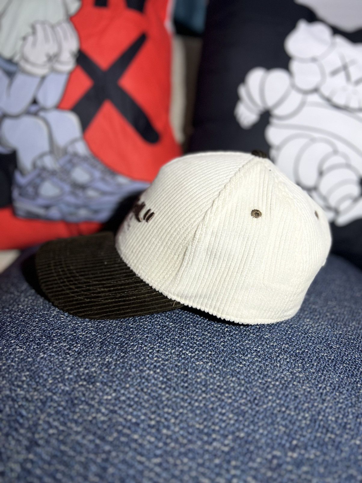 Virgil Abloh “Virgil” Corduroy Miracles Shibuya,Tokyo Trucker Hat Size ONE SIZE - 2 Thumbnail
