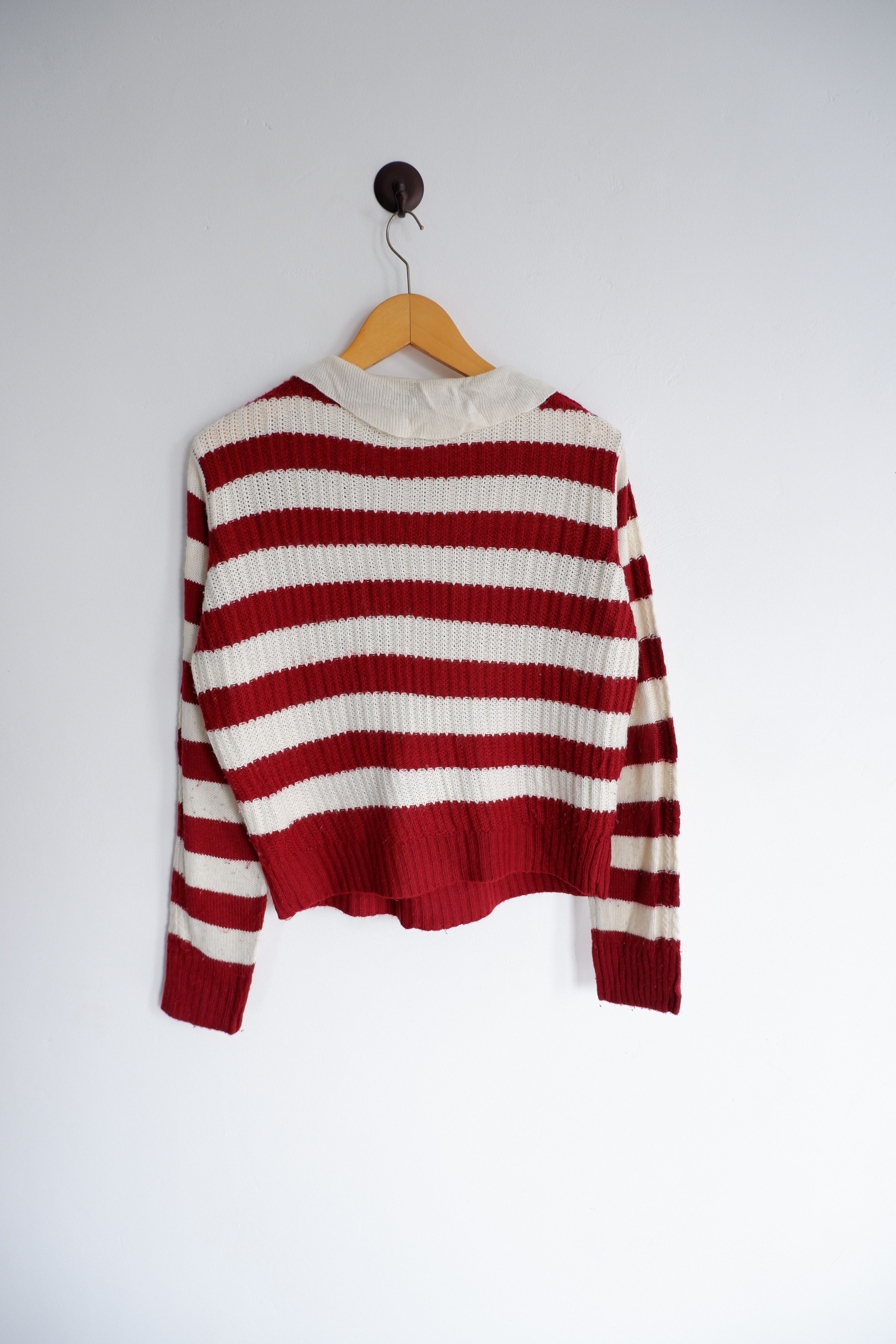 Fiorucci Vintage Fiorruci Collared Cropped Knitwear Size M / US 6-8 / IT 42-44 - 3 Thumbnail
