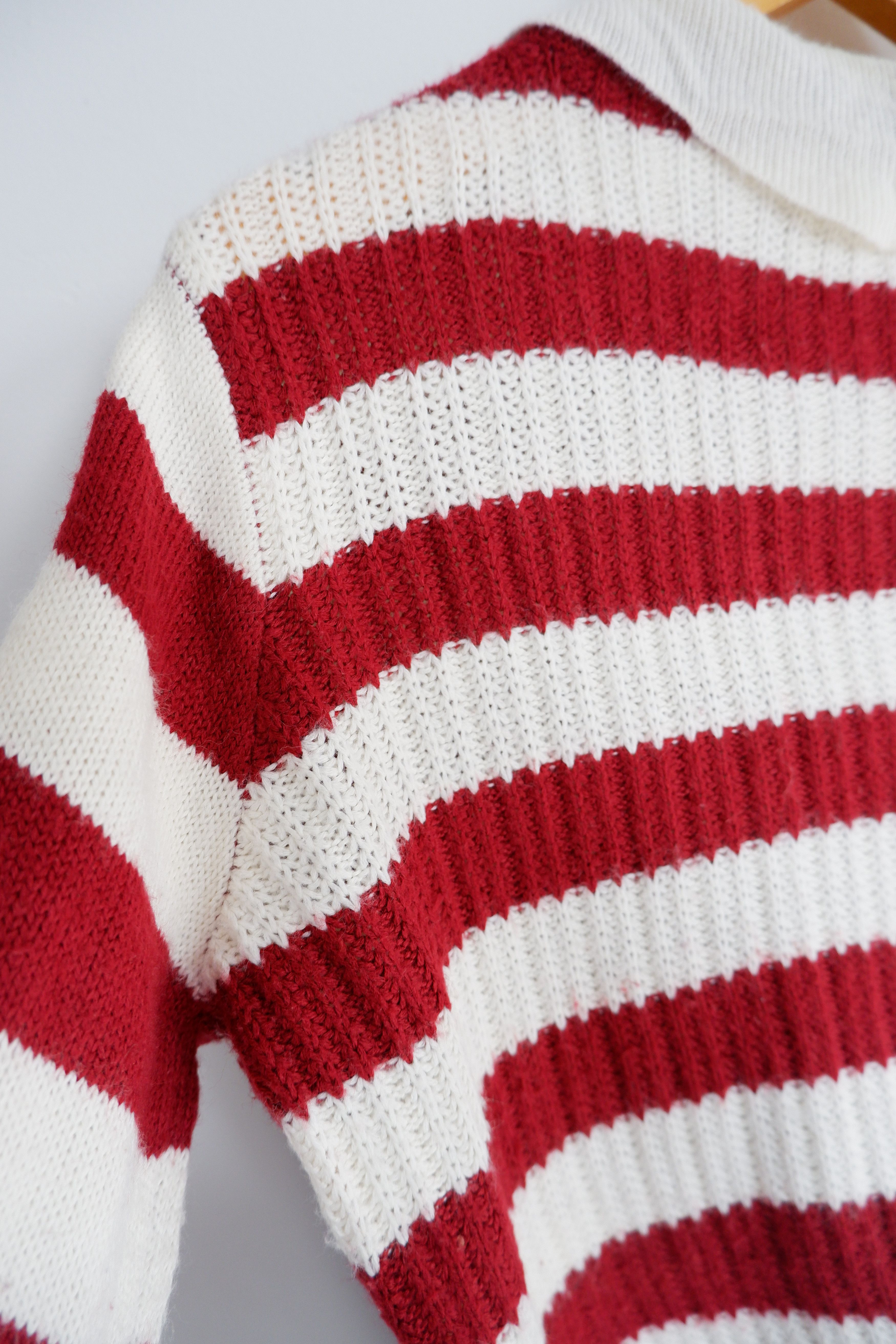 Fiorucci Vintage Fiorruci Collared Cropped Knitwear Size M / US 6-8 / IT 42-44 - 5 Thumbnail