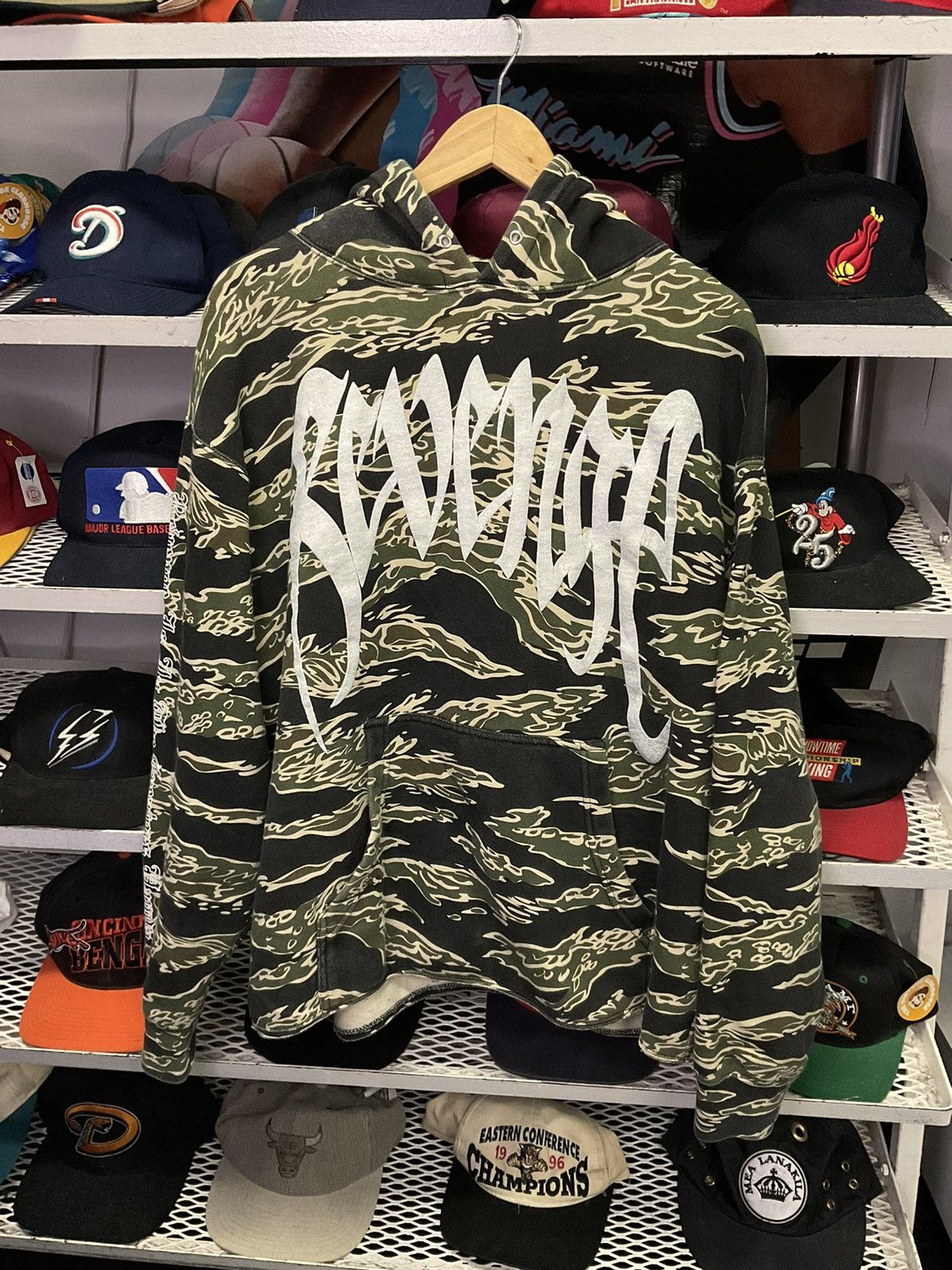 image of Revenge Tiger Camo Hoodie, Men's (Size Large)