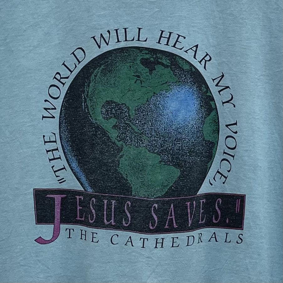 Band Tees The Cathedrals "The World Will Hear My Voice'Jesus Saves" Size US XXL / EU 58 / 5 - 2 Thumbnail