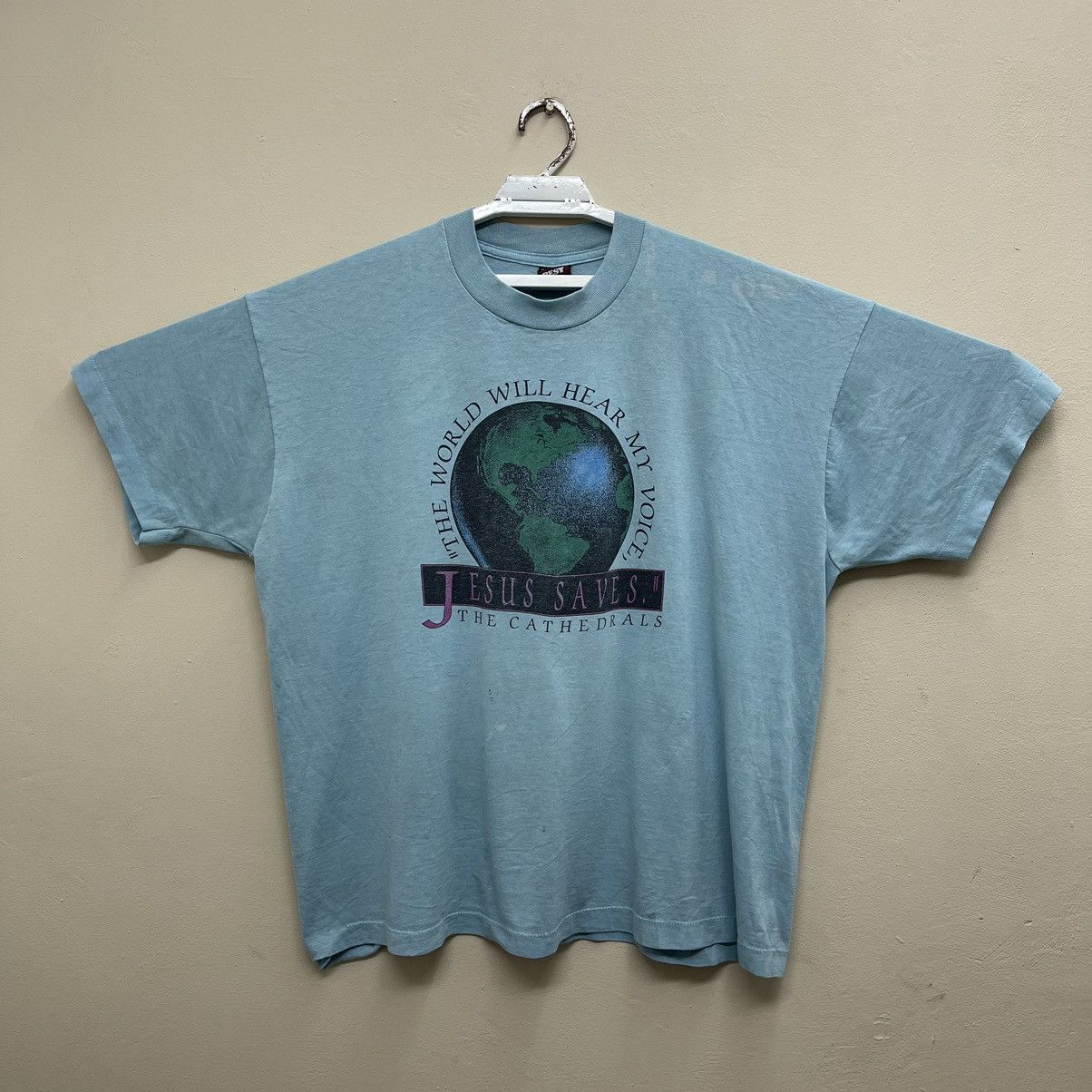 Band Tees The Cathedrals "The World Will Hear My Voice'Jesus Saves" Size US XXL / EU 58 / 5 - 1 Thumbnail
