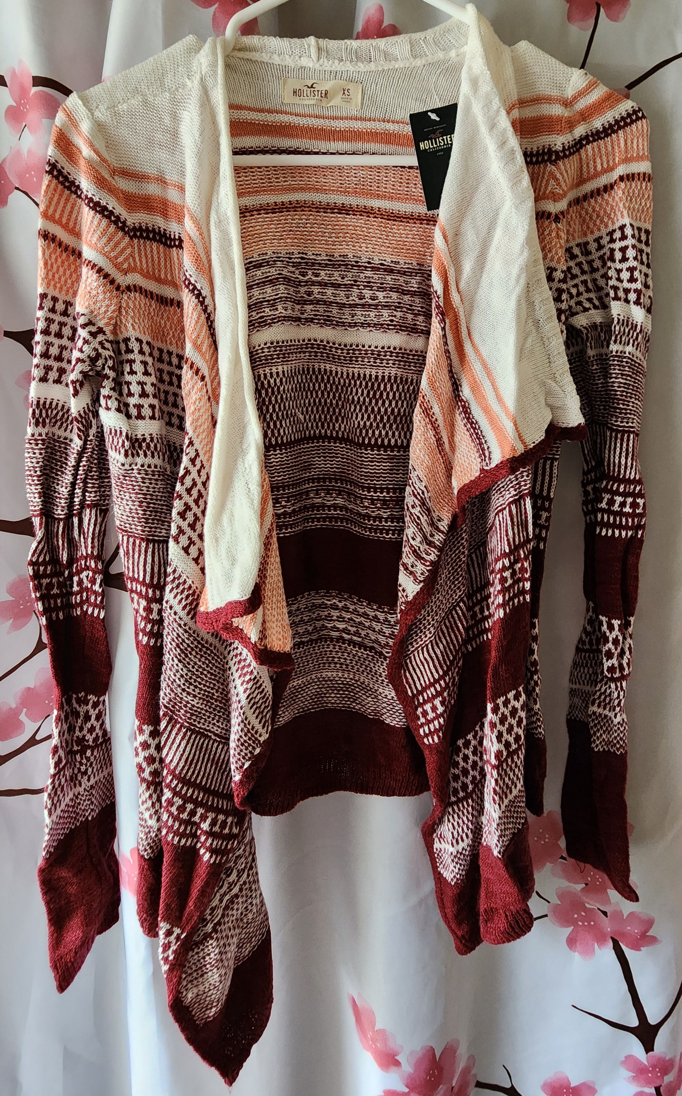 Hollister Hollister Co Patterned Non Closure Blanket Cardigan Size XS Size XS / US 0-2 / IT 36-38 - 1 Thumbnail
