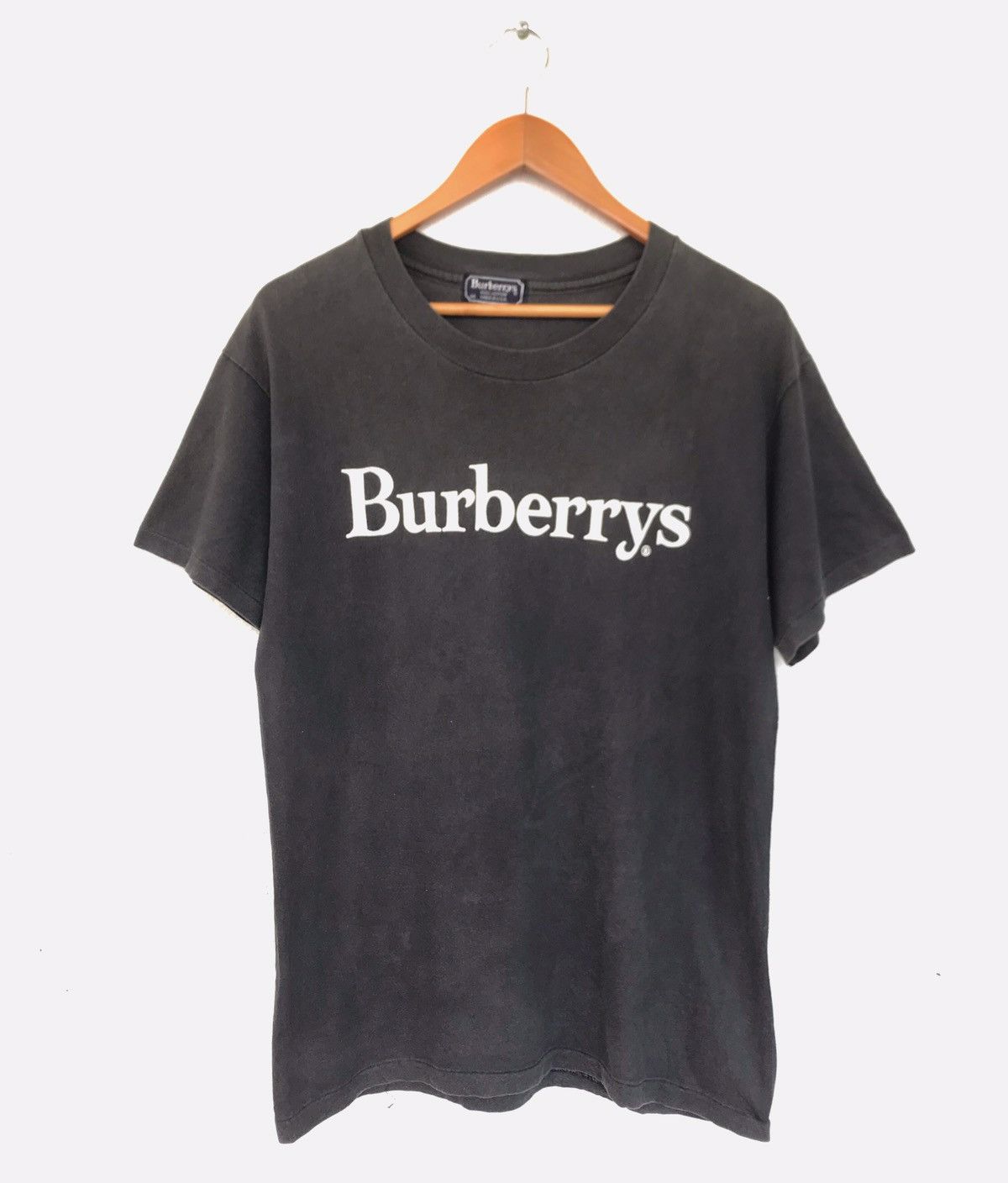 Burberry × Vintage VINTAGE MADE IN USA BURBERRYS BIG SPELL OUT TEE Size US M / EU 48-50 / 2 - 1 Thumbnail