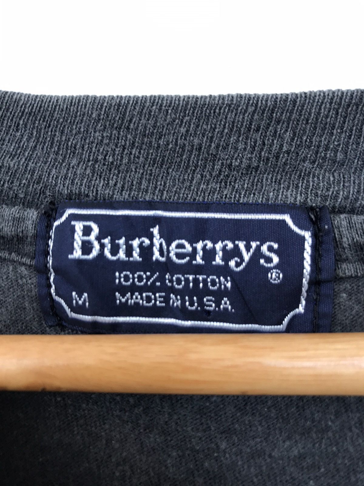 Burberry × Vintage VINTAGE MADE IN USA BURBERRYS BIG SPELL OUT TEE Size US M / EU 48-50 / 2 - 4 Thumbnail
