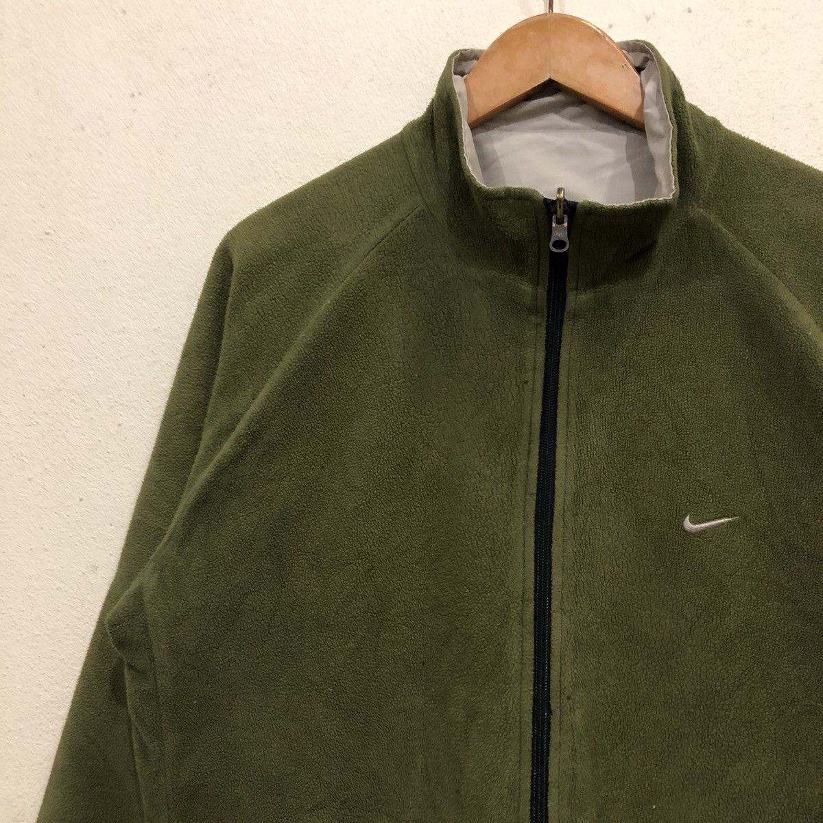 Nike × Vintage Vintage y2k NIKE SMALL SWOOSH REVERSIBLE Jacket Size US L / EU 52-54 / 3 - 4 Thumbnail