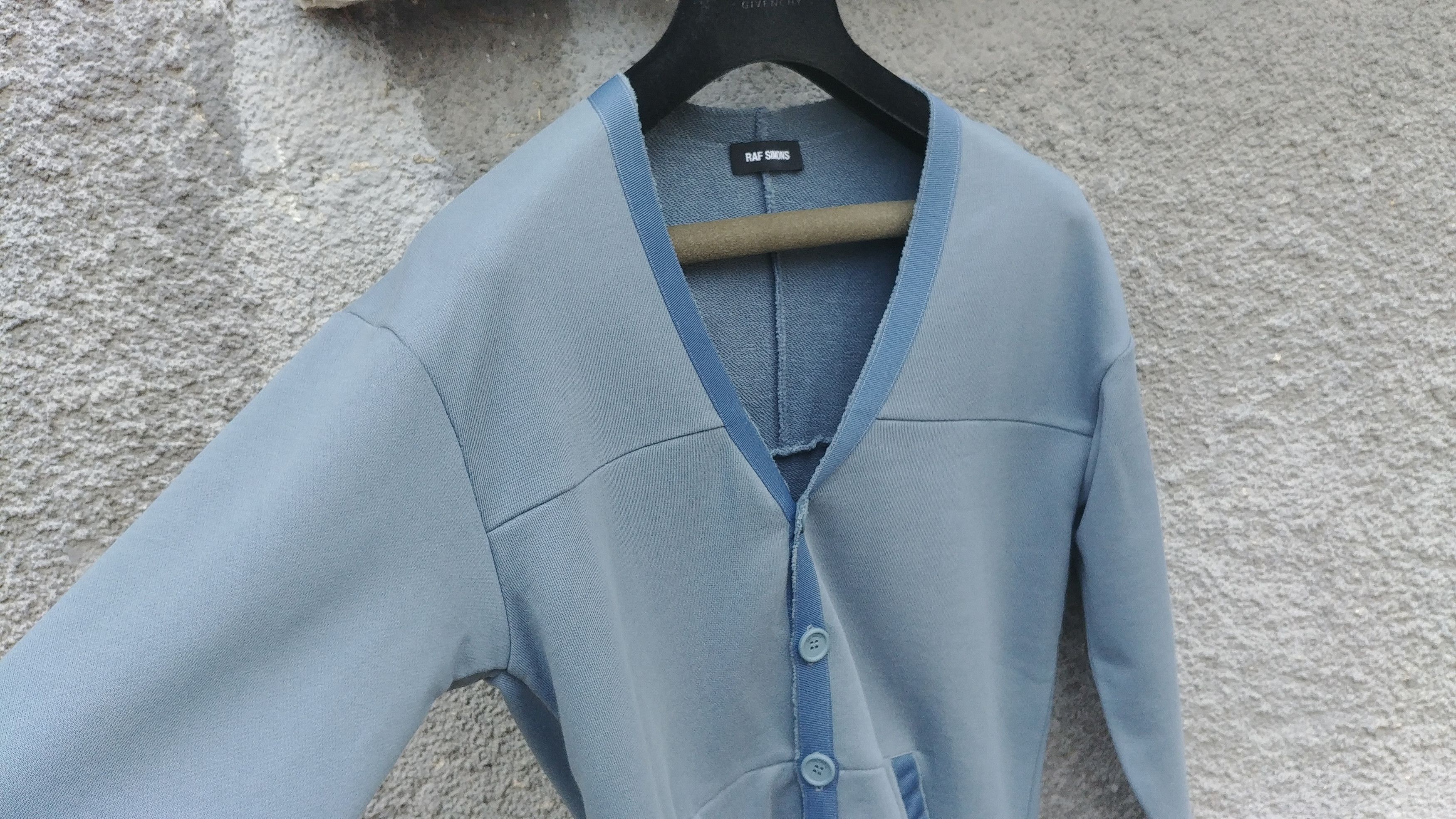 Raf Simons $940 Raf Simons Blue Contrast Trim Relaxed Fit Cardigan Size US S / EU 44-46 / 1 - 7 Thumbnail