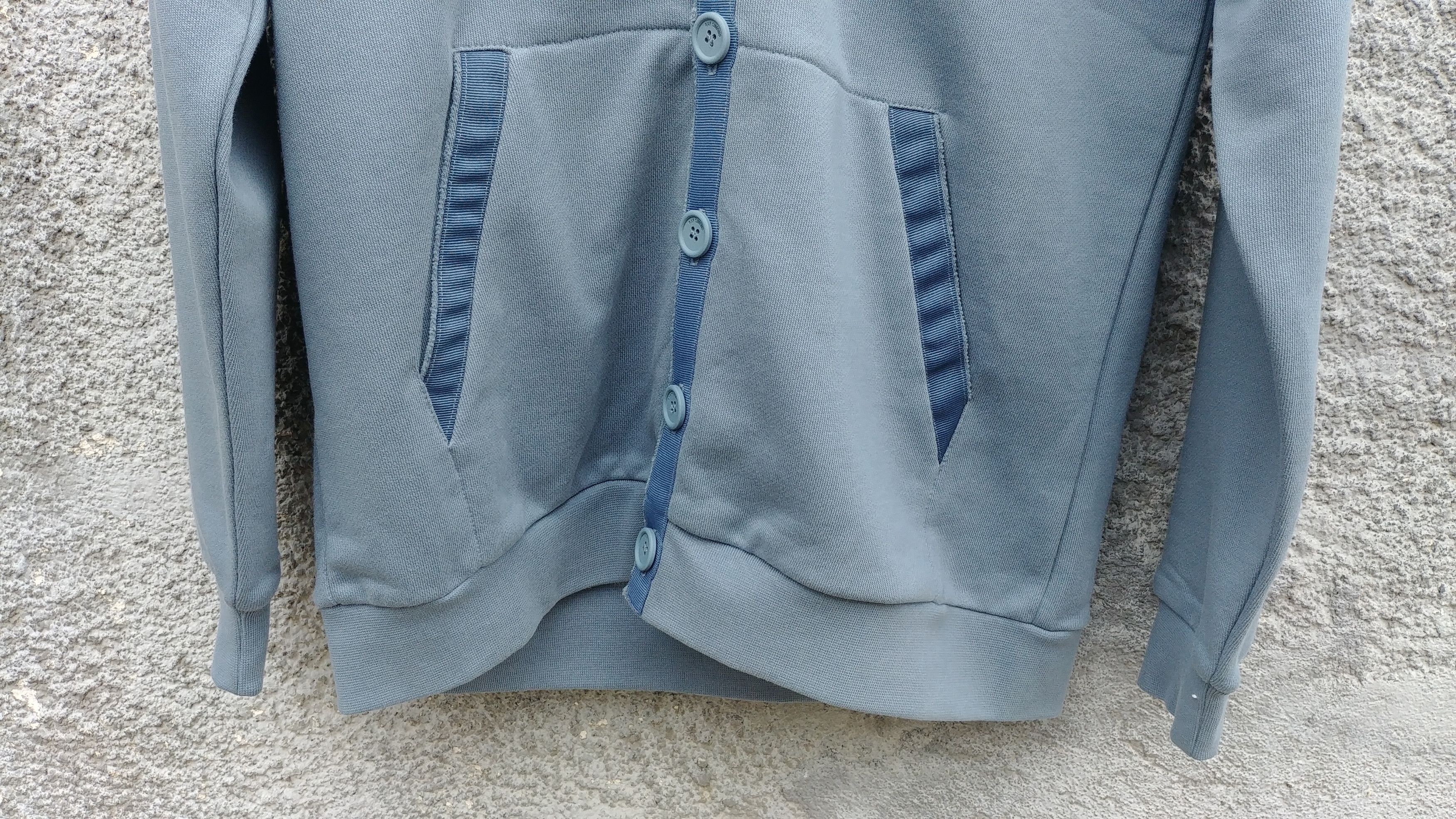 Raf Simons $940 Raf Simons Blue Contrast Trim Relaxed Fit Cardigan Size US S / EU 44-46 / 1 - 8 Thumbnail