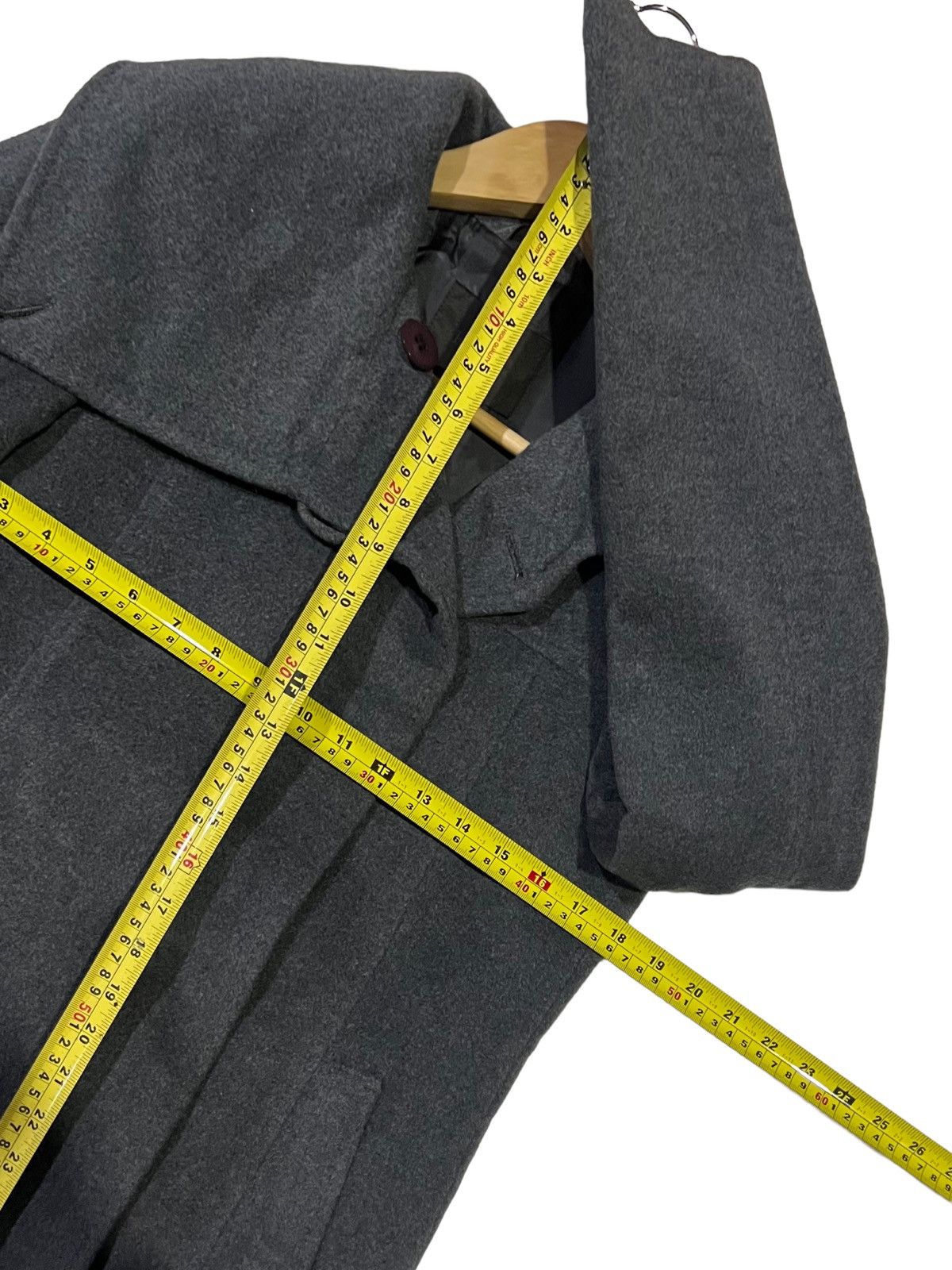 Designer × Japanese Brand VINTAGE K.T KIYOKO TAKASE WOOL HIGH COLLAR COATS JACKET Size S / US 4 / IT 40 - 19 Thumbnail