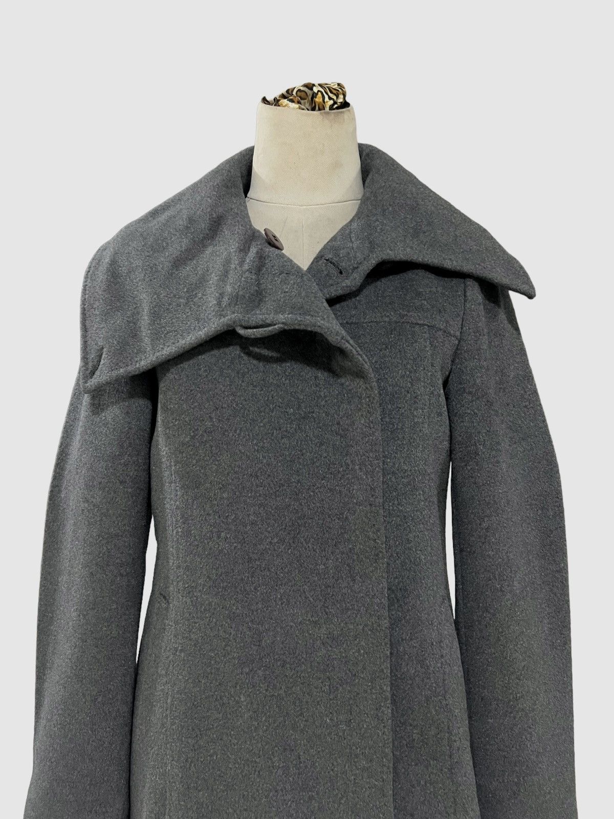 Designer × Japanese Brand VINTAGE K.T KIYOKO TAKASE WOOL HIGH COLLAR COATS JACKET Size S / US 4 / IT 40 - 11 Thumbnail