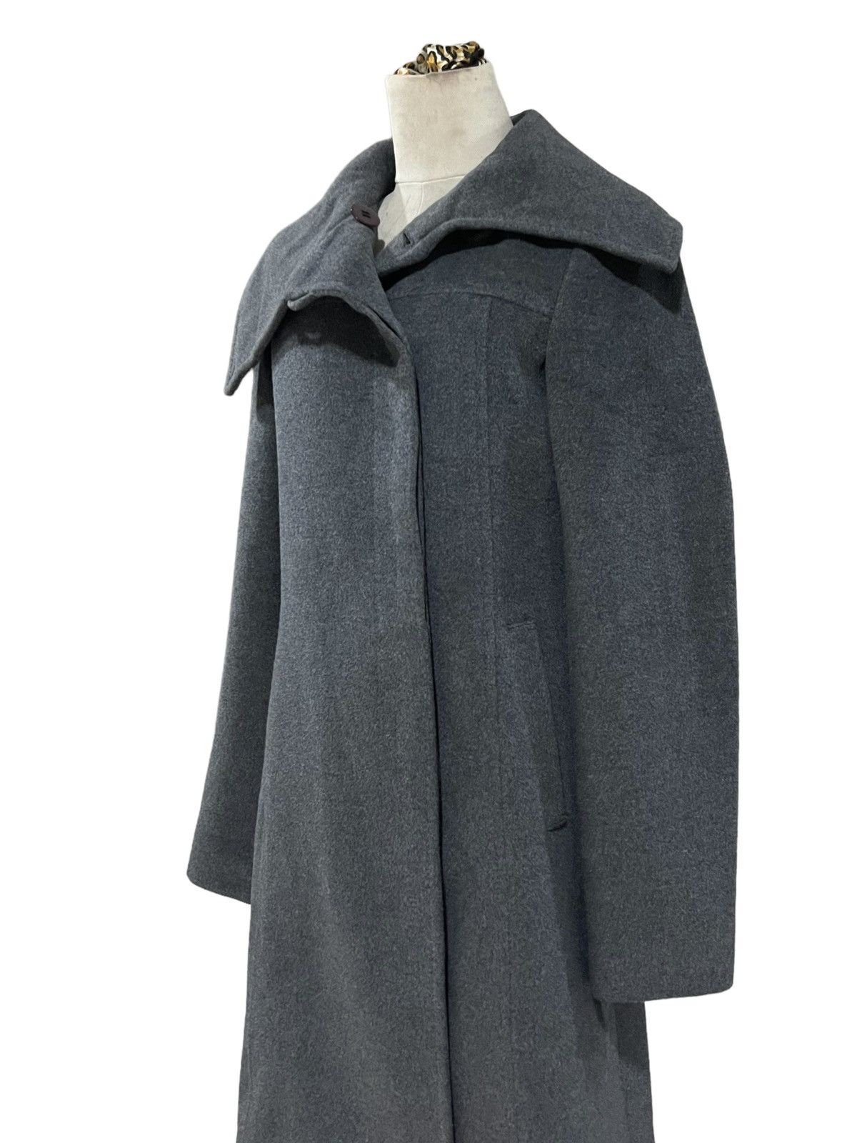 Designer × Japanese Brand VINTAGE K.T KIYOKO TAKASE WOOL HIGH COLLAR COATS JACKET Size S / US 4 / IT 40 - 13 Thumbnail