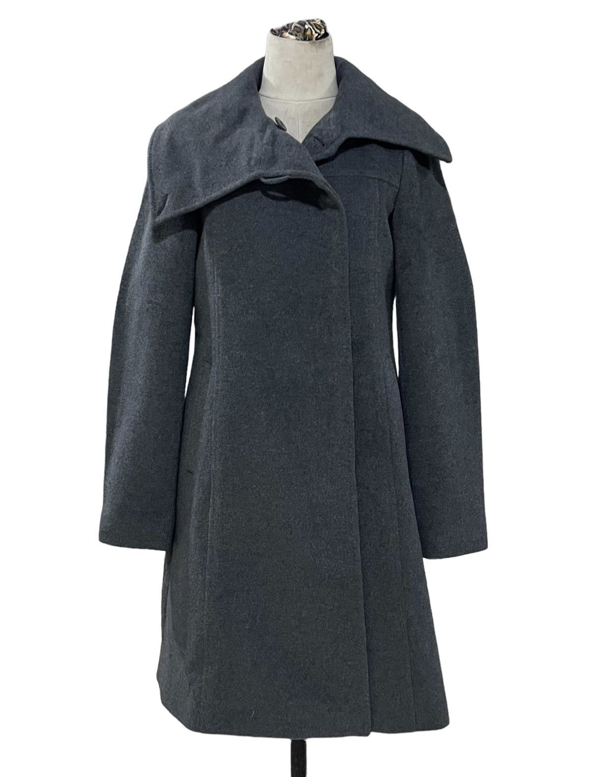 Designer × Japanese Brand VINTAGE K.T KIYOKO TAKASE WOOL HIGH COLLAR COATS JACKET Size S / US 4 / IT 40 - 10 Thumbnail