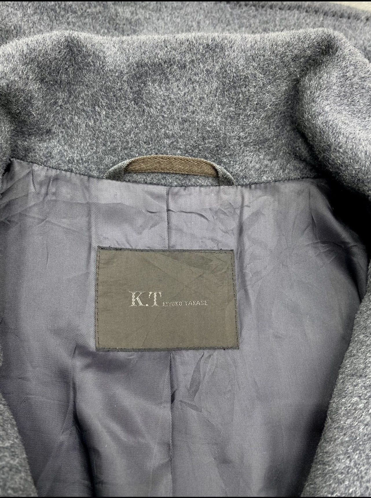 Designer × Japanese Brand VINTAGE K.T KIYOKO TAKASE WOOL HIGH COLLAR COATS JACKET Size S / US 4 / IT 40 - 14 Thumbnail