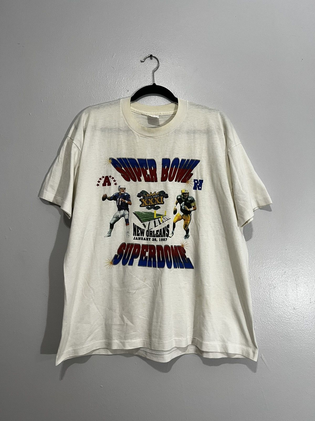 NFL Vintage 1997 Super Bowl T-Shirt Size US M / EU 48-50 / 2 - 1 Thumbnail