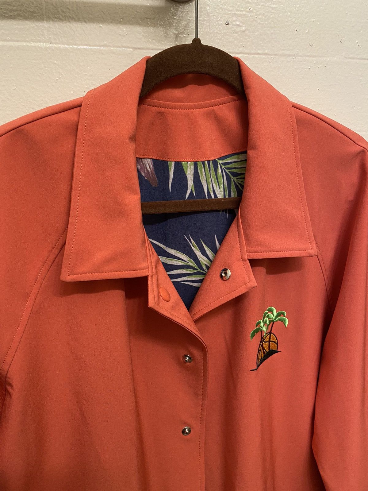 Just Don Just Don Varsity Coaches Reversible Jacket Coral $1525 Ret. Size US XL / EU 56 / 4 - 1 Thumbnail