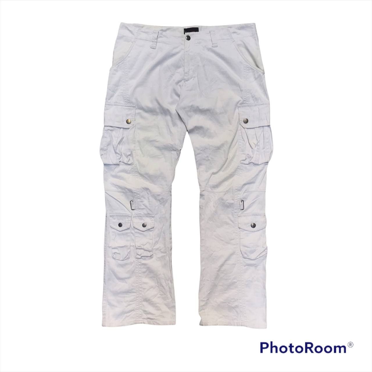 image of Archival Clothing x Issey Miyake Need Gone Tete Homme Multi Pocket Pants in White, Men's (Size 34)