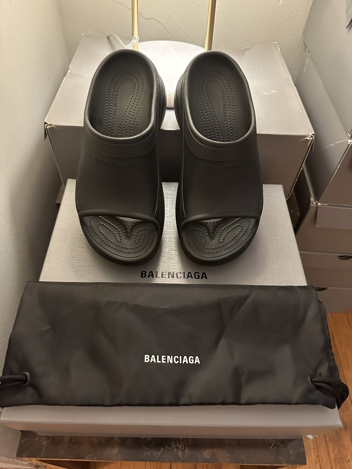 Balenciaga Crocs X Balenciaga Platform Pool Slides | Grailed