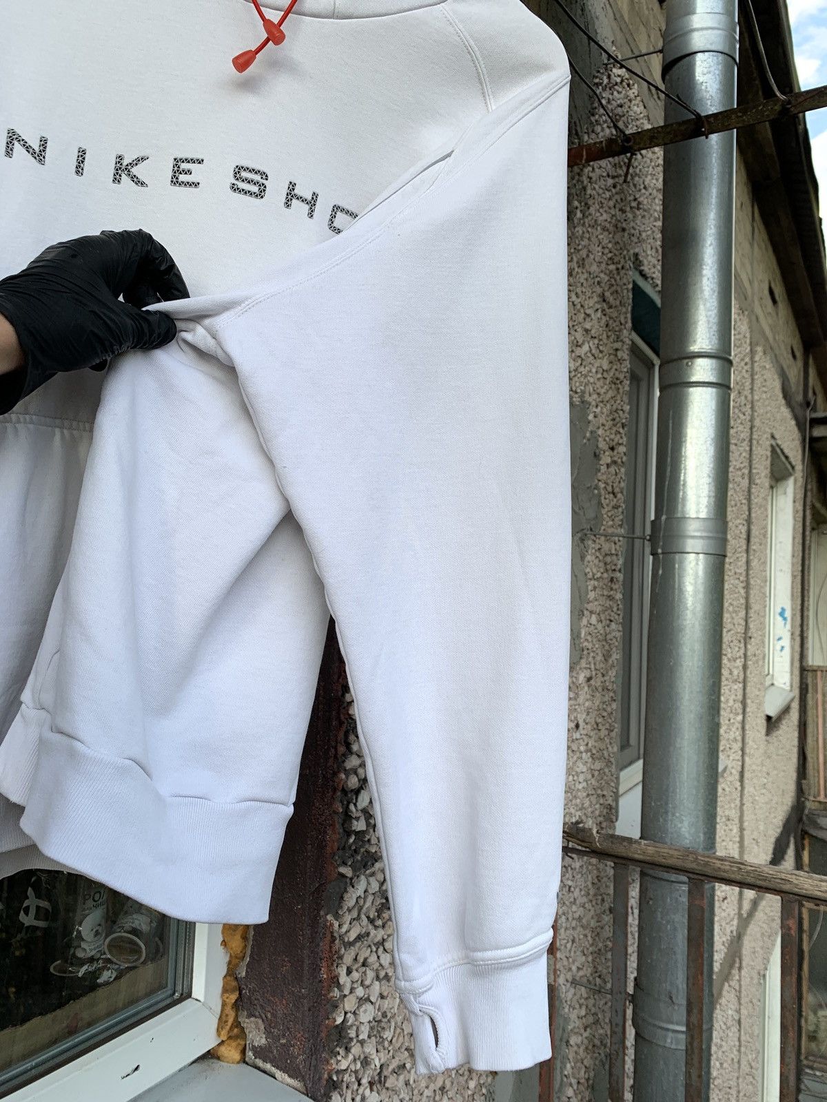 Nike 00s Vintage Nike Shox Y2K White Hoodie Like Nike TN Size US XL / EU 56 / 4 - 14 Thumbnail