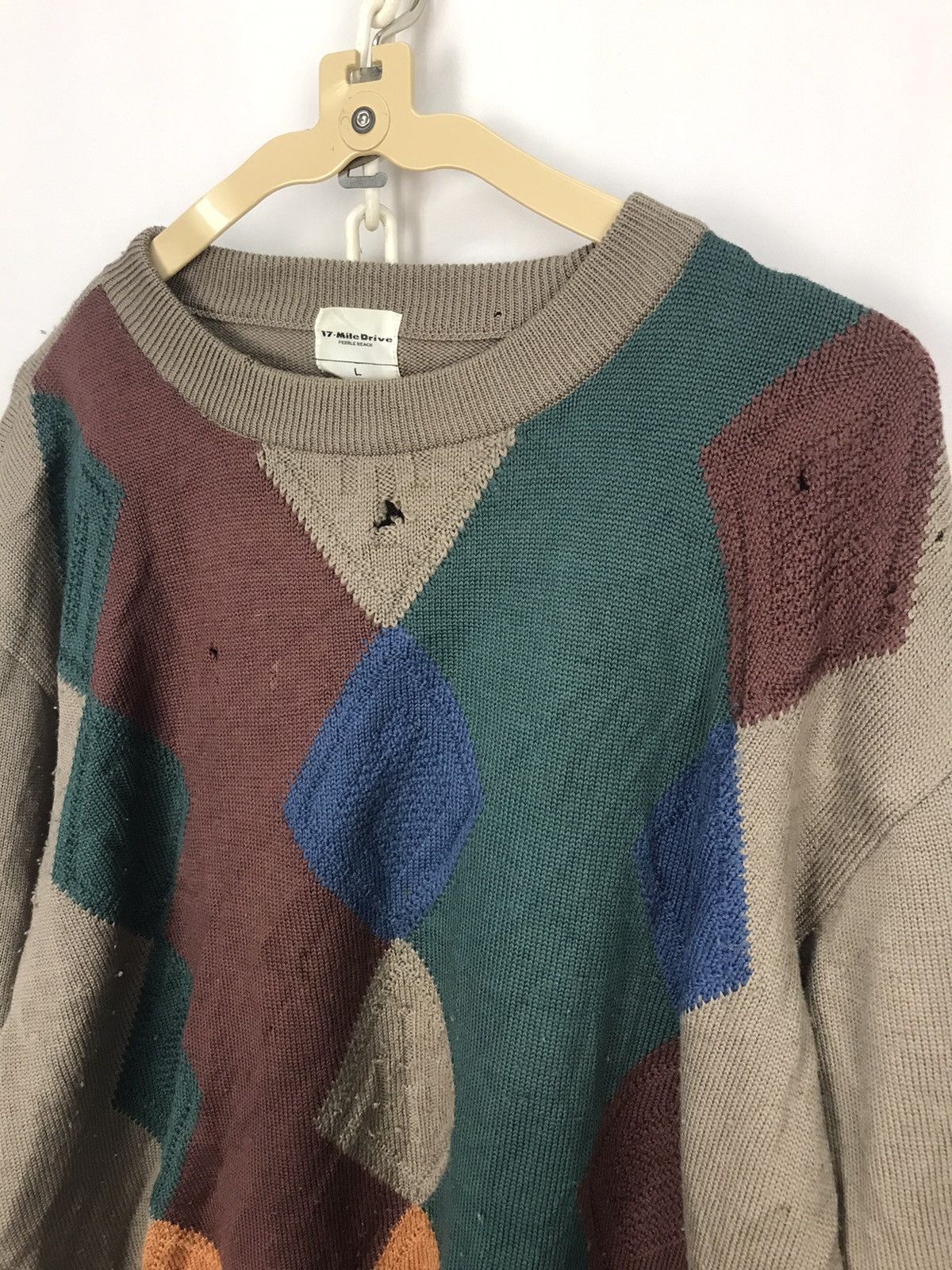 Japanese Brand × Other mile drive distressed knit sweatshirt Size US L / EU 52-54 / 3 - 7 Thumbnail