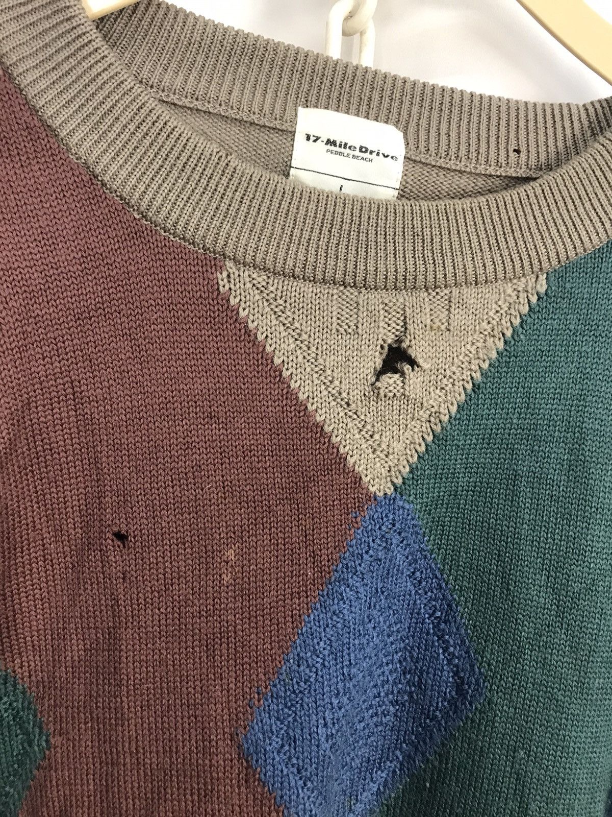 Japanese Brand × Other mile drive distressed knit sweatshirt Size US L / EU 52-54 / 3 - 8 Thumbnail