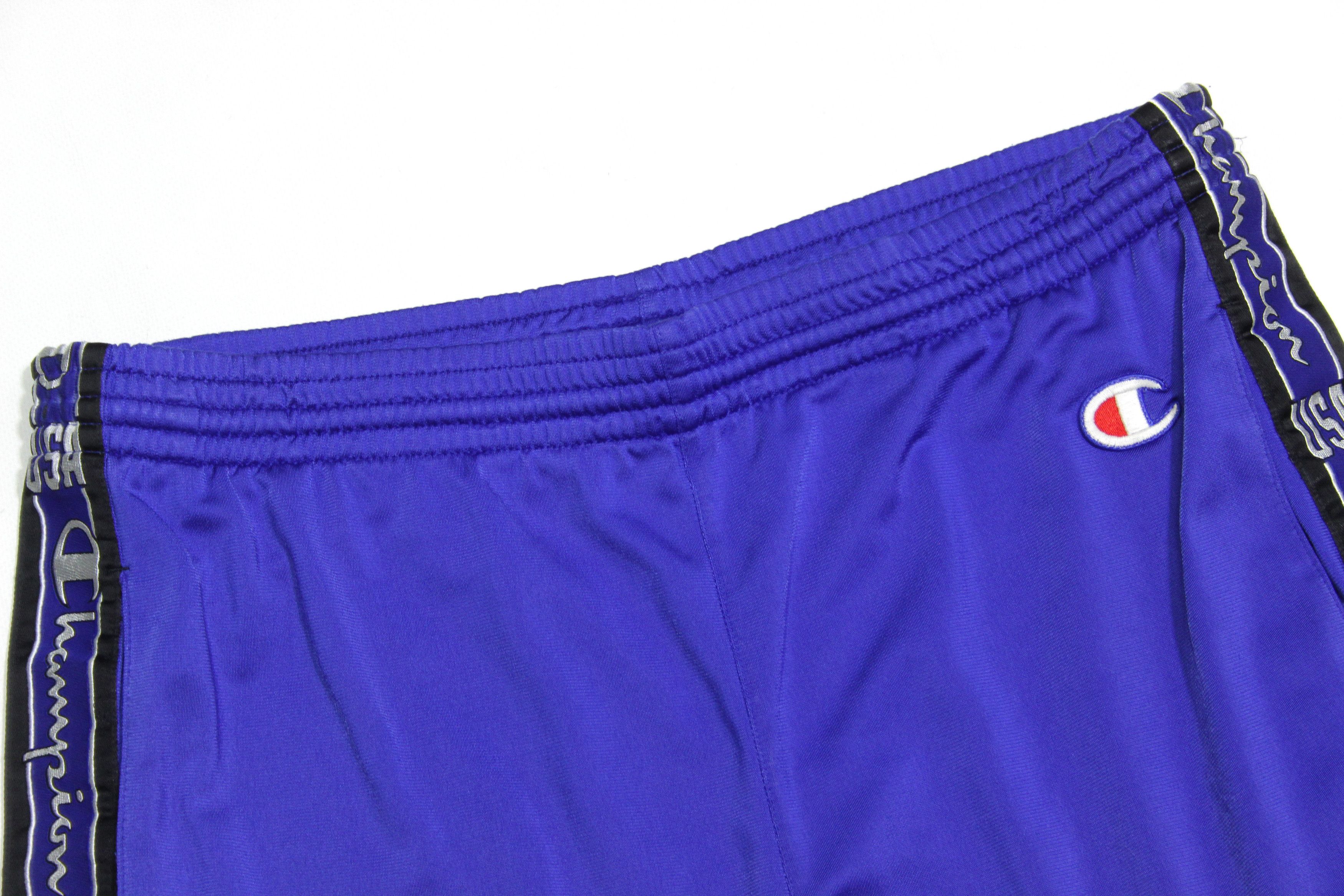 Champion 90S USA Logo Track Shorts Vintage S Size Size US 30 / EU 46 - 4 Thumbnail