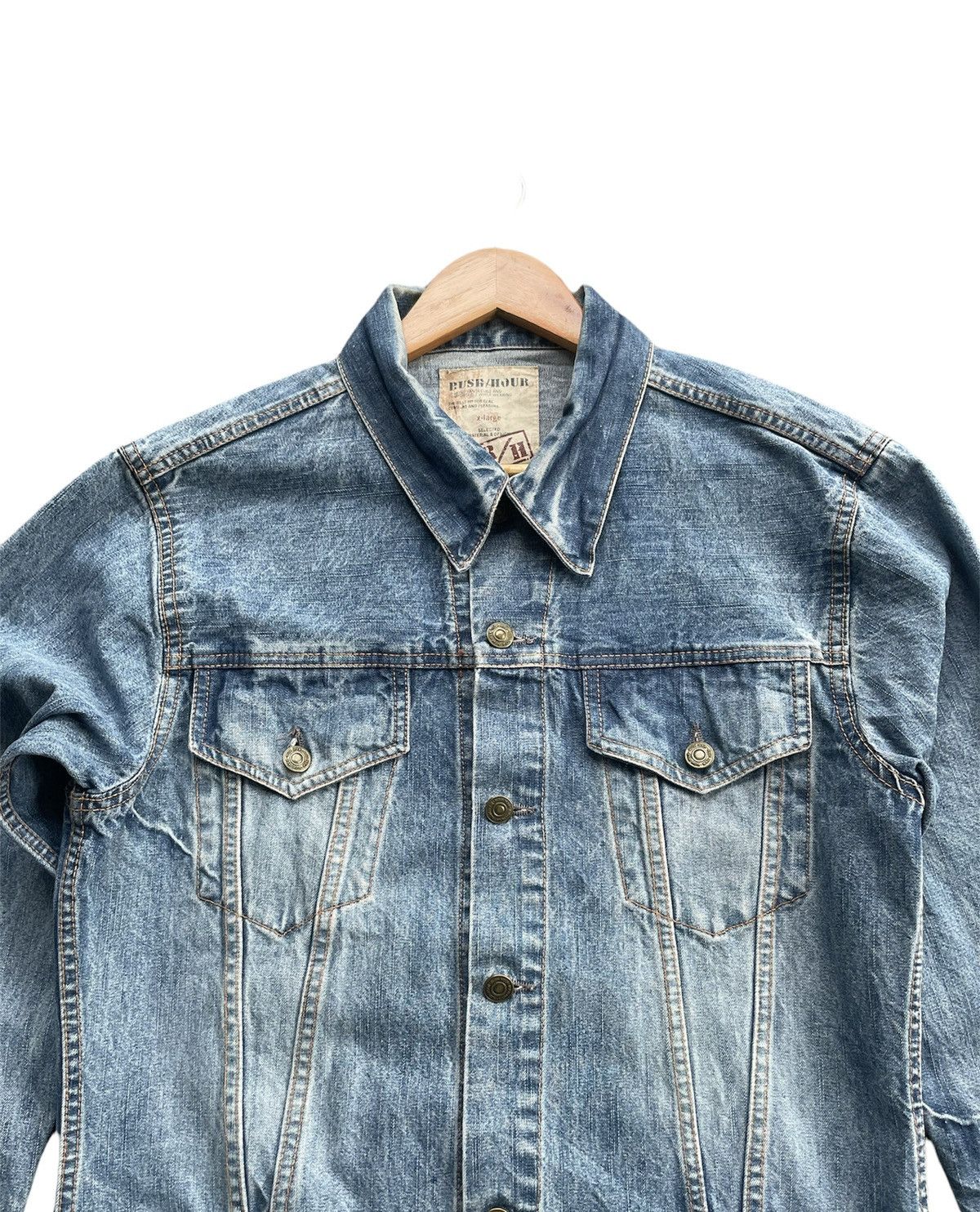 Japanese Brand Rush Hour Denim Jacket Size US M / EU 48-50 / 2 - 5 Thumbnail