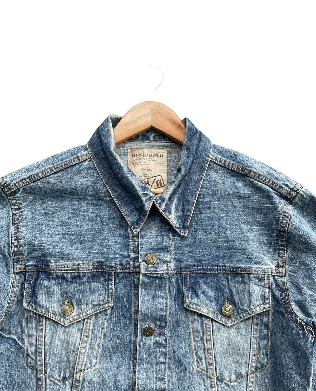 Japanese Brand Rush Hour Denim Jacket Size US M / EU 48-50 / 2 - 7 Thumbnail