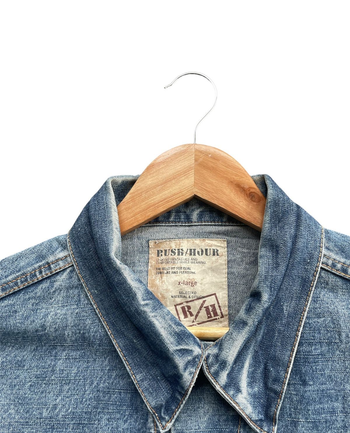 Japanese Brand Rush Hour Denim Jacket Size US M / EU 48-50 / 2 - 8 Thumbnail