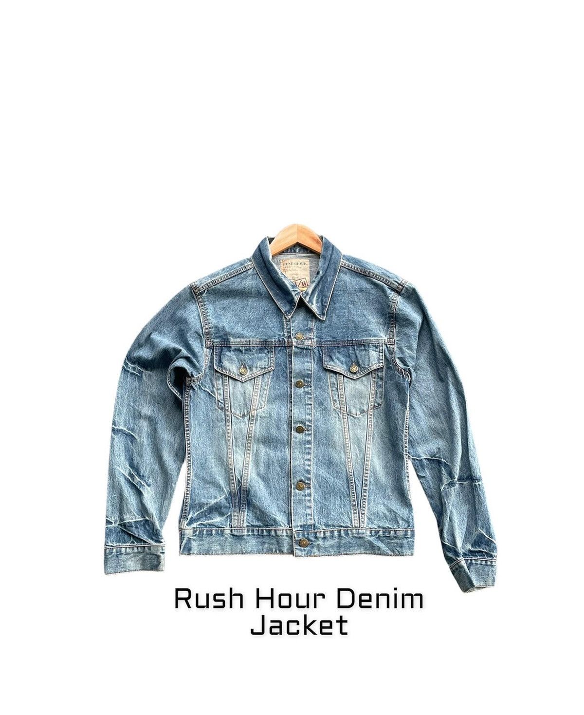 Japanese Brand Rush Hour Denim Jacket Size US M / EU 48-50 / 2 - 1 Thumbnail