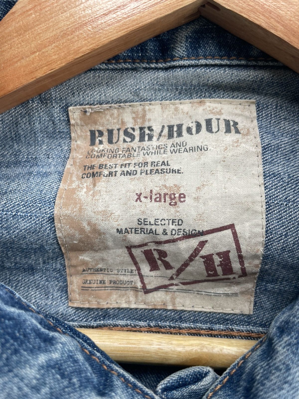 Japanese Brand Rush Hour Denim Jacket Size US M / EU 48-50 / 2 - 11 Thumbnail