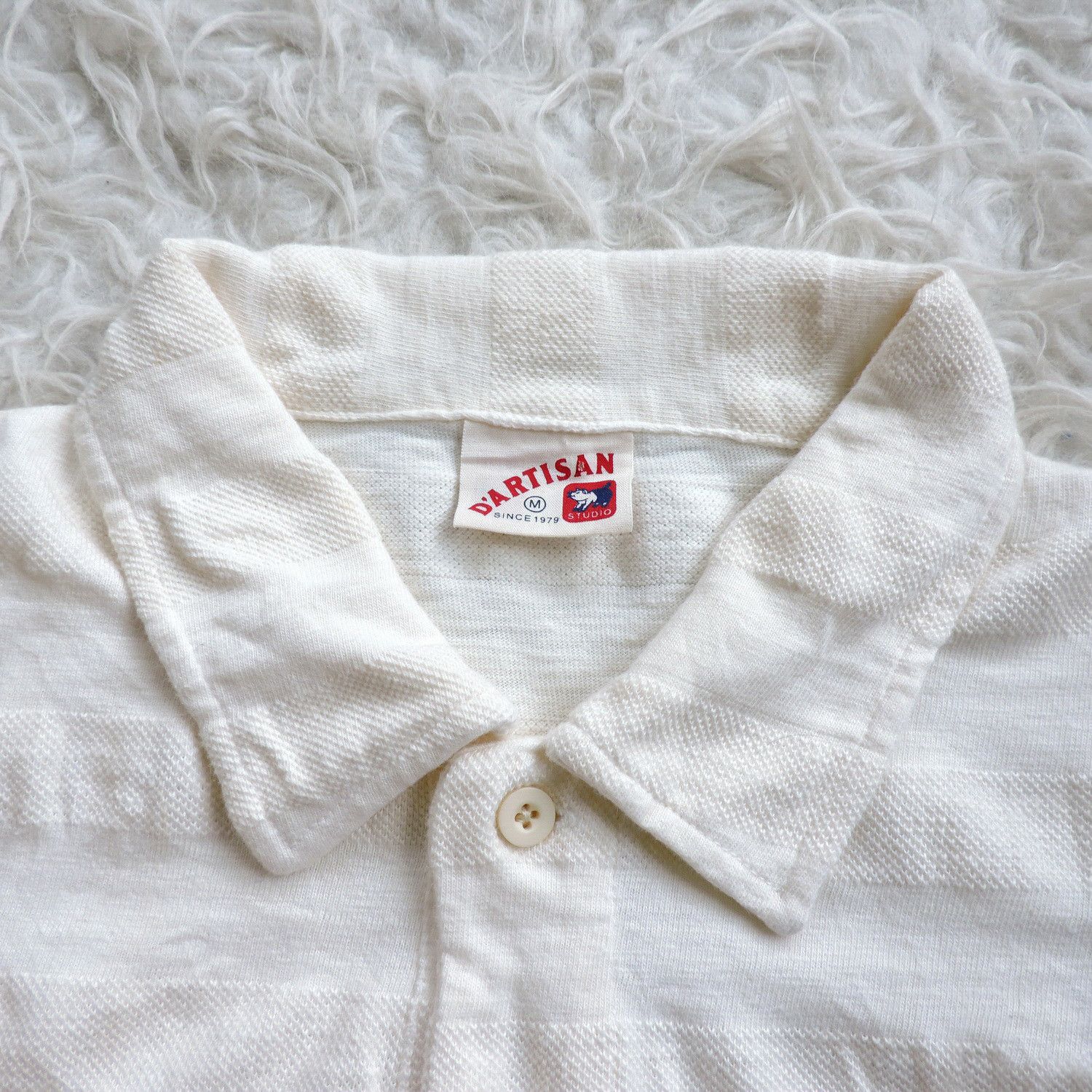Studio D'Artisan STUDIO D'ARTISAN STRIPED PALM POLO SHIRT Size US M / EU 48-50 / 2 - 2 Thumbnail